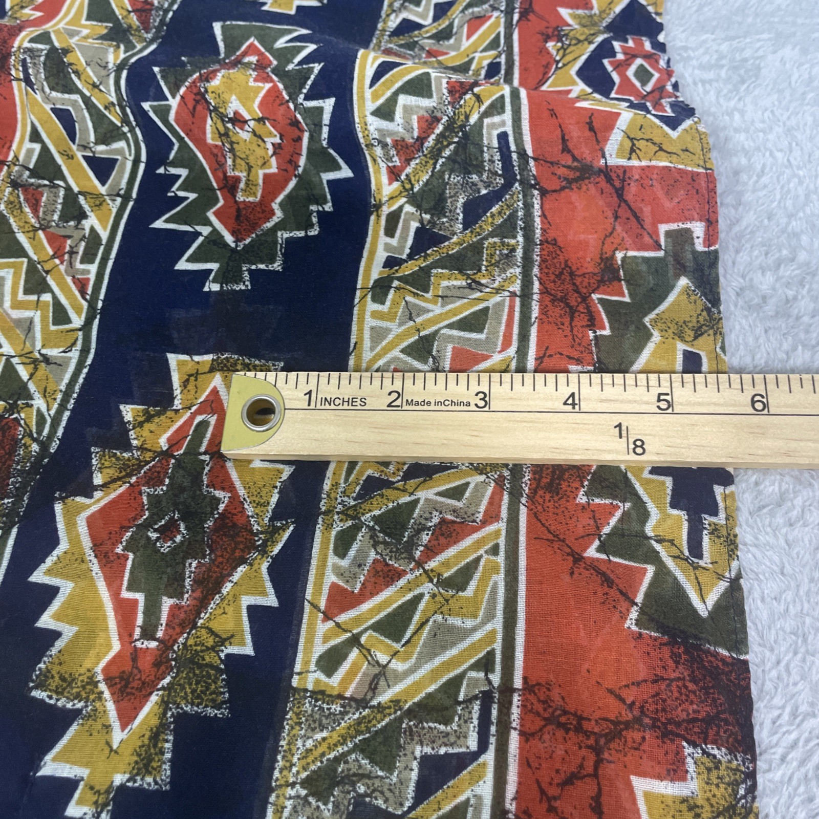 Vintage Ruth Norman Neiman Marcus Caftan Women’s One Size Aztec Red Gold Lounge