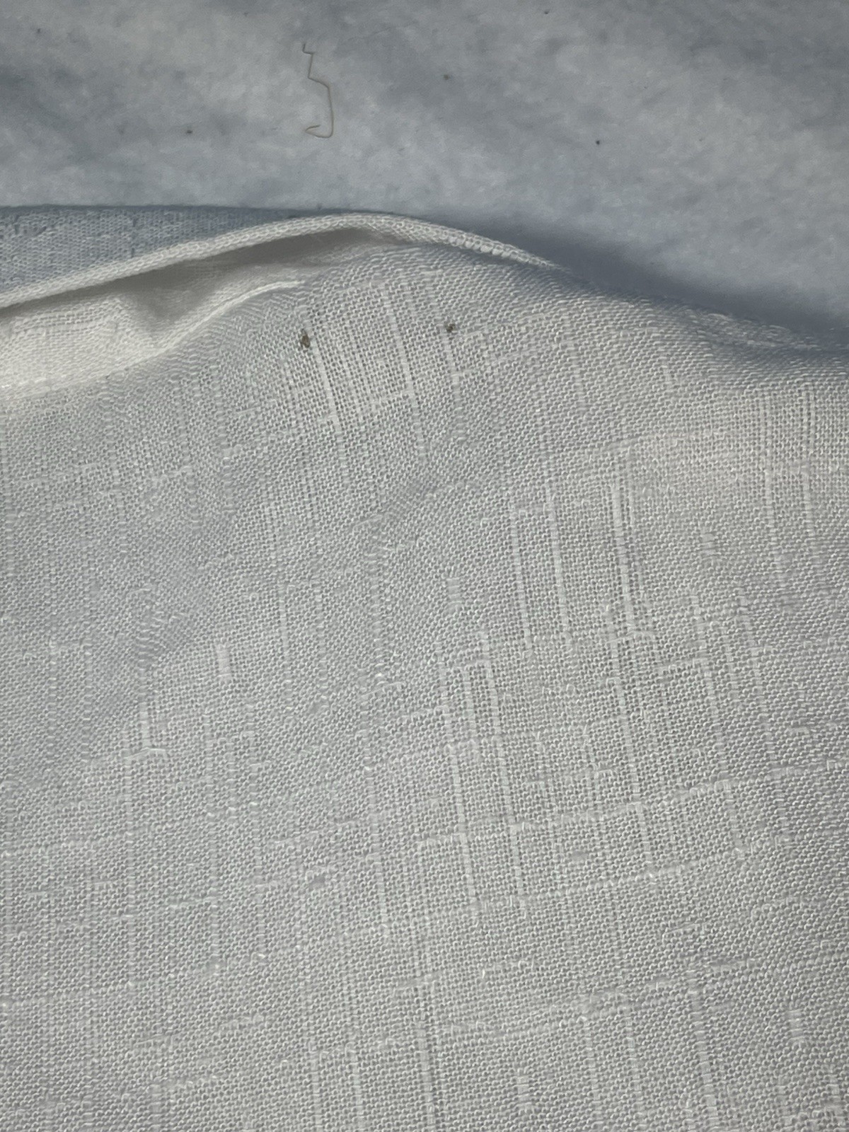 Vintage Joanna USA White Linen Look Open Front Blazer Jacket Lightweight Career