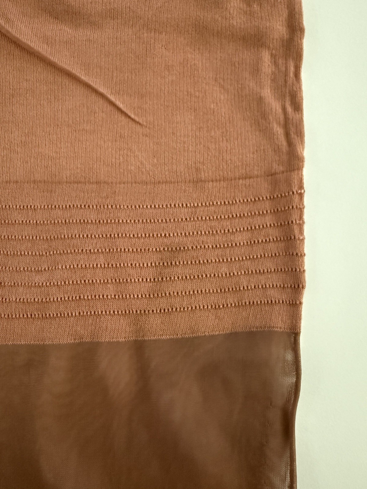 Vintage Seamed Flat Knit Service Weight Cotton Foot And Welt
