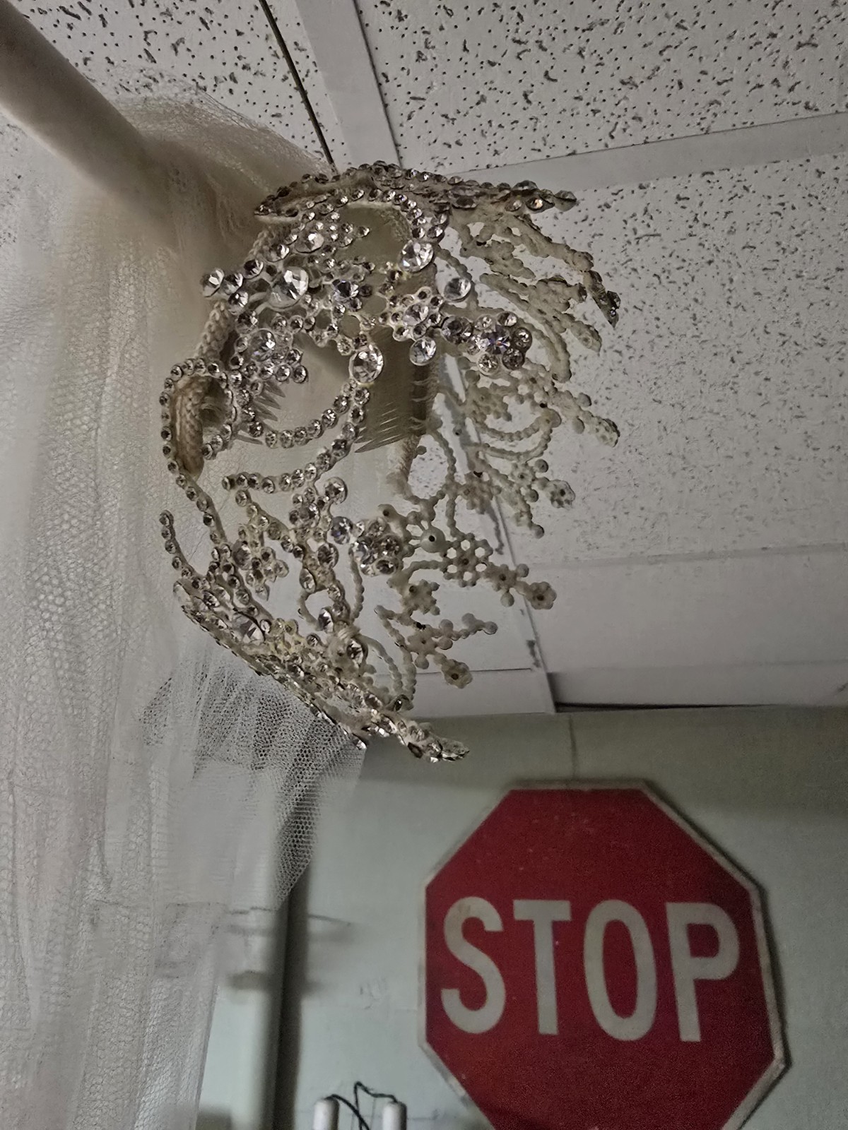 1950s-1970s Vintage Wedding Dress And Veil