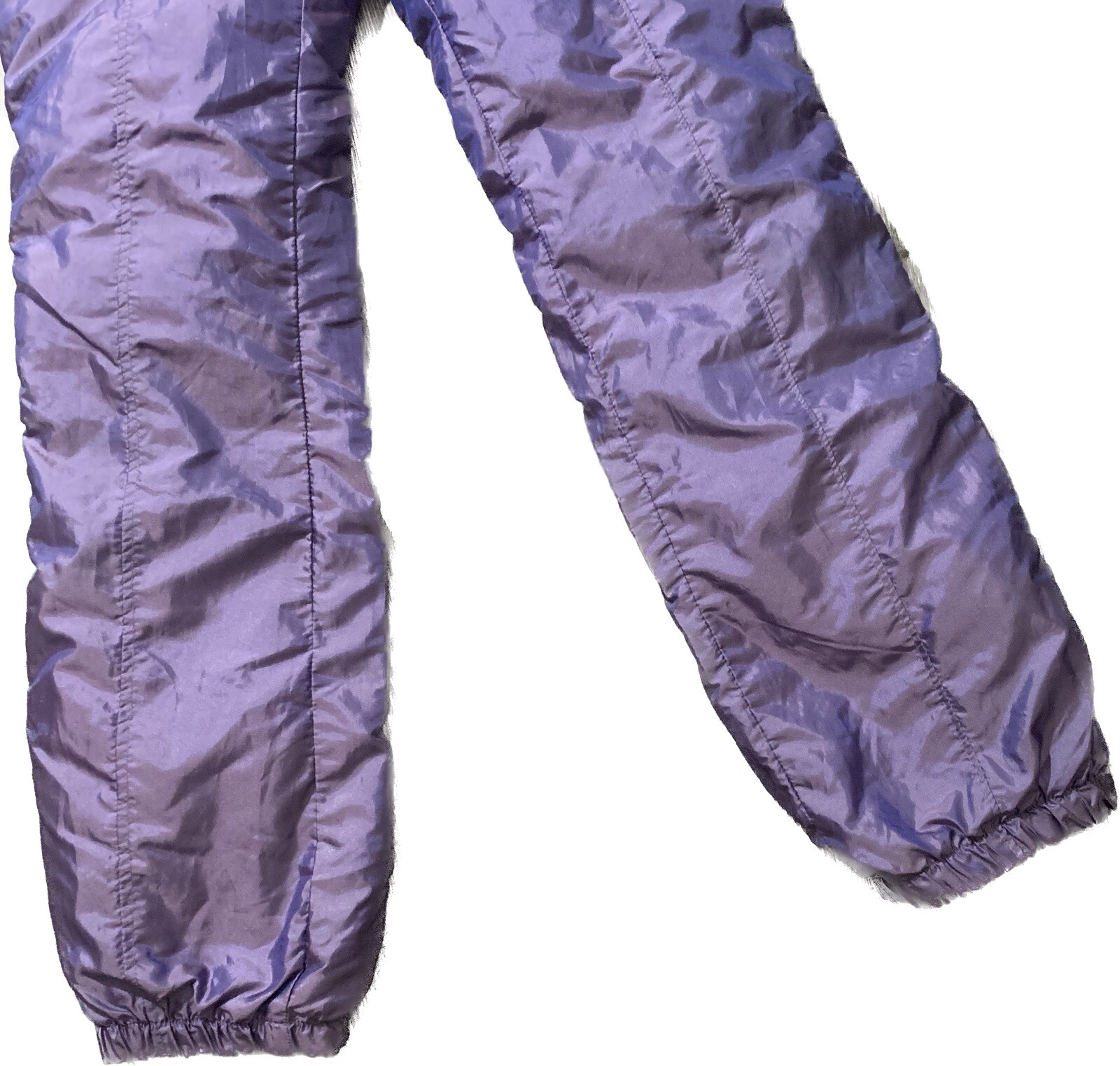 Vintage Iridescent Purple Lightweight Puffer Pants Sz 4 Or Smaller
