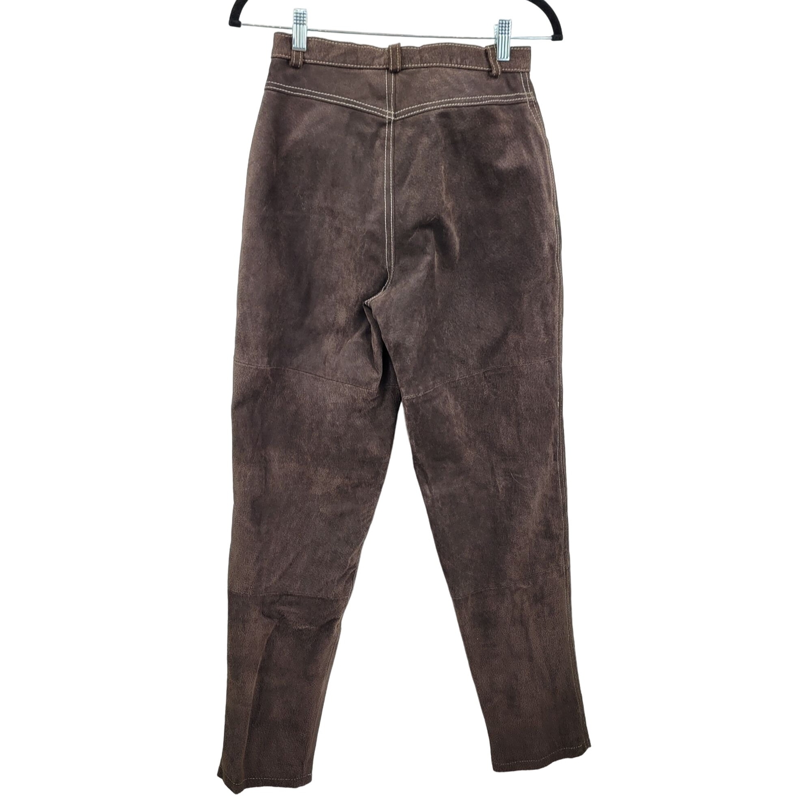 Vintage 80’s Forenza Leather Pants S Brown High Rise Tapered Moms Rodeo Western