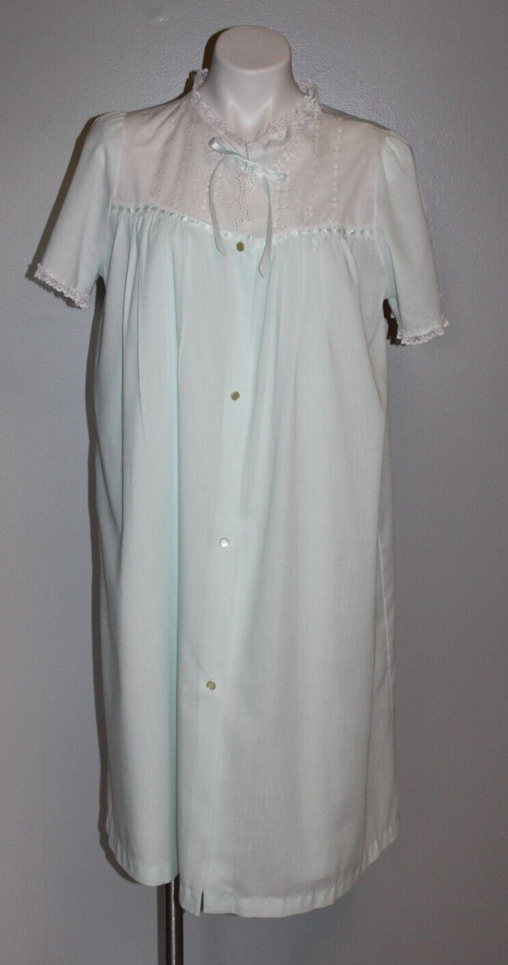 Vintage Sears Light Mint Green Peignoir Set size Medium