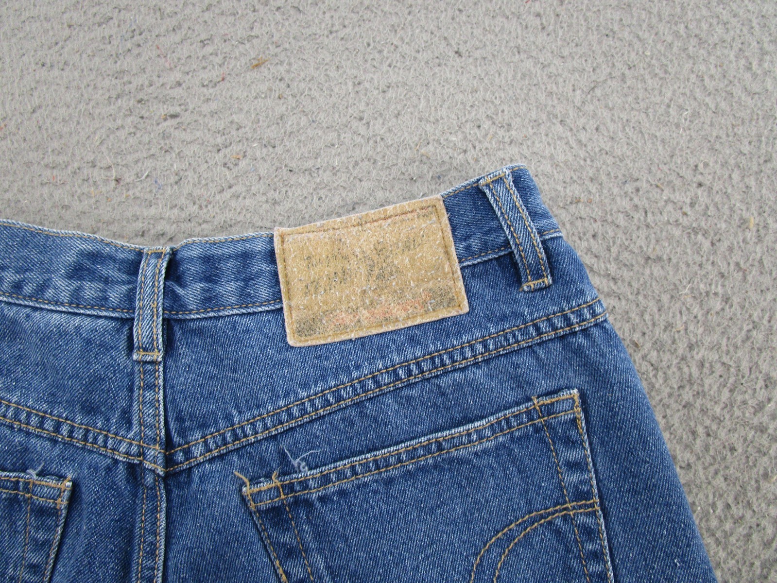 Vintage 90s No Excuses High Rise Blue Denim Jean Shorts Mom Jorts Blue SZ 11/12