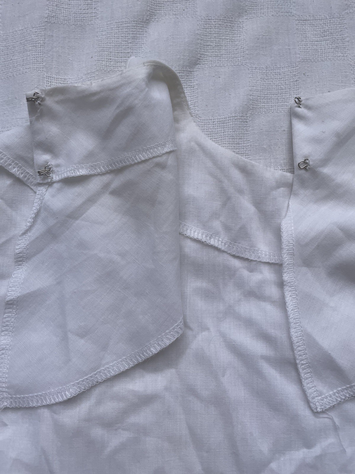 Vintage Cutwork Lace Cotton Dickey Collar Princess Diana White Cottagecore 80s