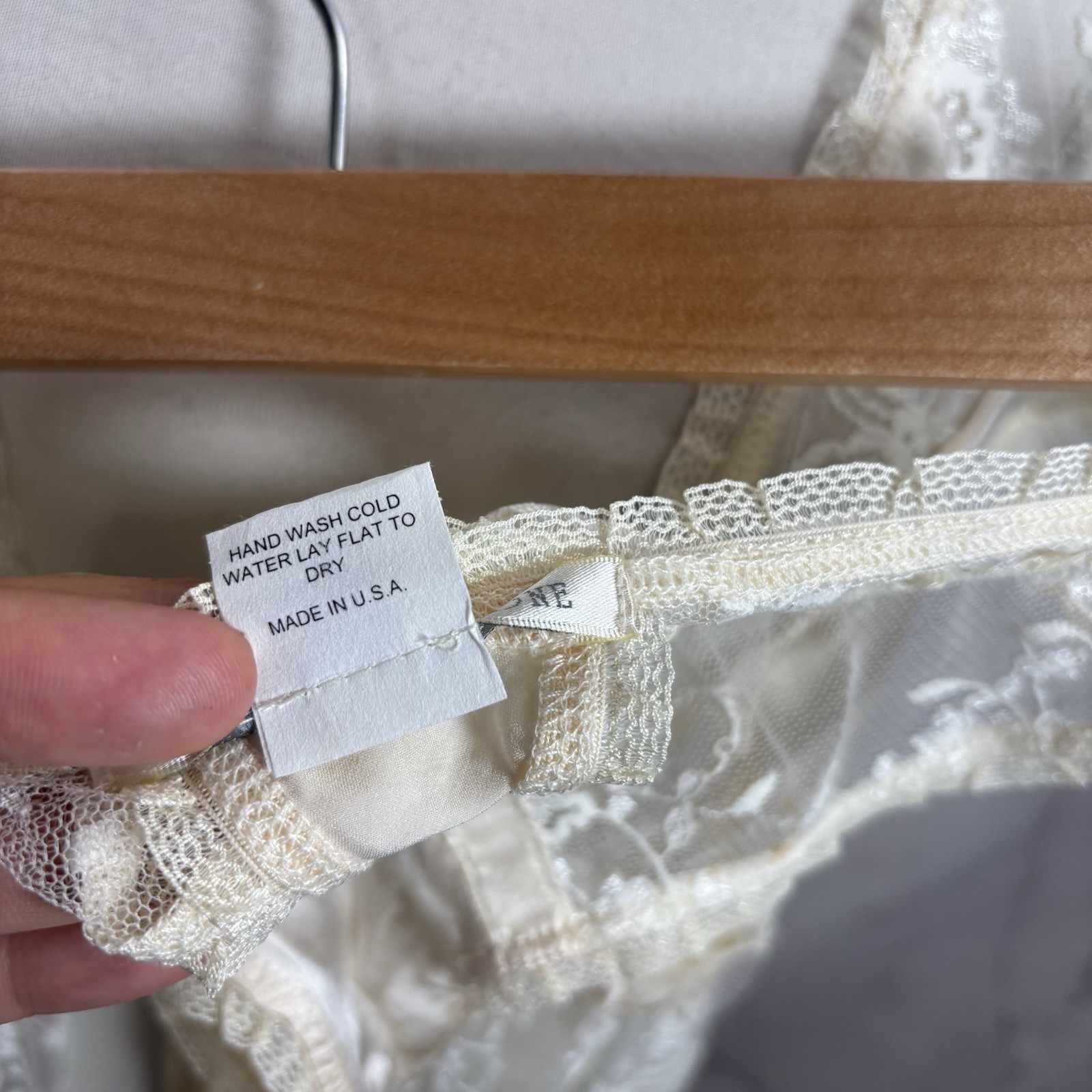 Vtg 90s CLAIRE PETTIBONE Babydoll Sheer Lace Silk Nightgown Robe Dress S Bride