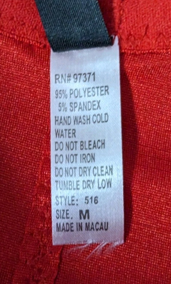 NWT Vtg Medium Red Brief Panties Silky Shiny High Cut Lace Shaping Donna Loren