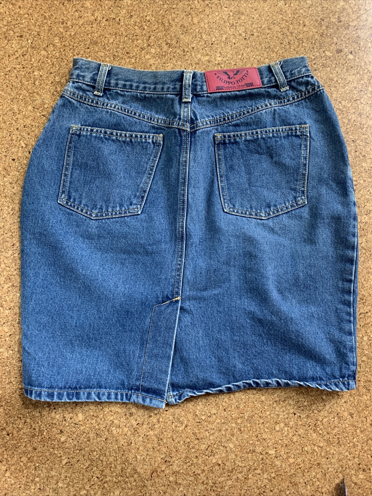 VTG FILIPPO TOTTI 80s Mom Jeans Skirt Sz 13/14 – Waist 28 “