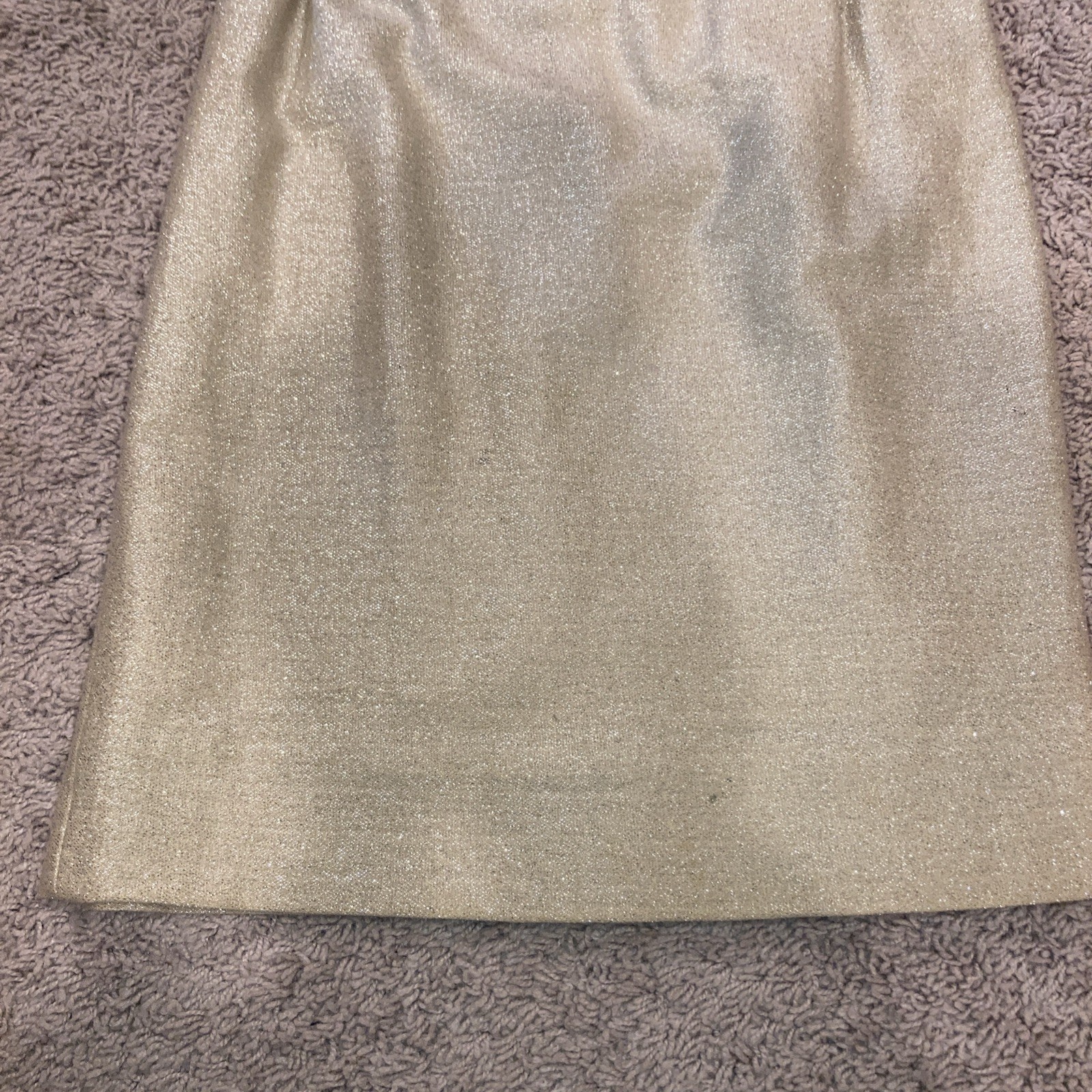Vintage Champagne Gold Shift Formal Party Dress Mod MCM S 1960s