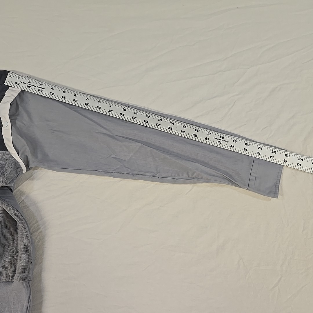 Vintage Sergio Valente 80’s Snap Sleeve Shirt Size Small Gray