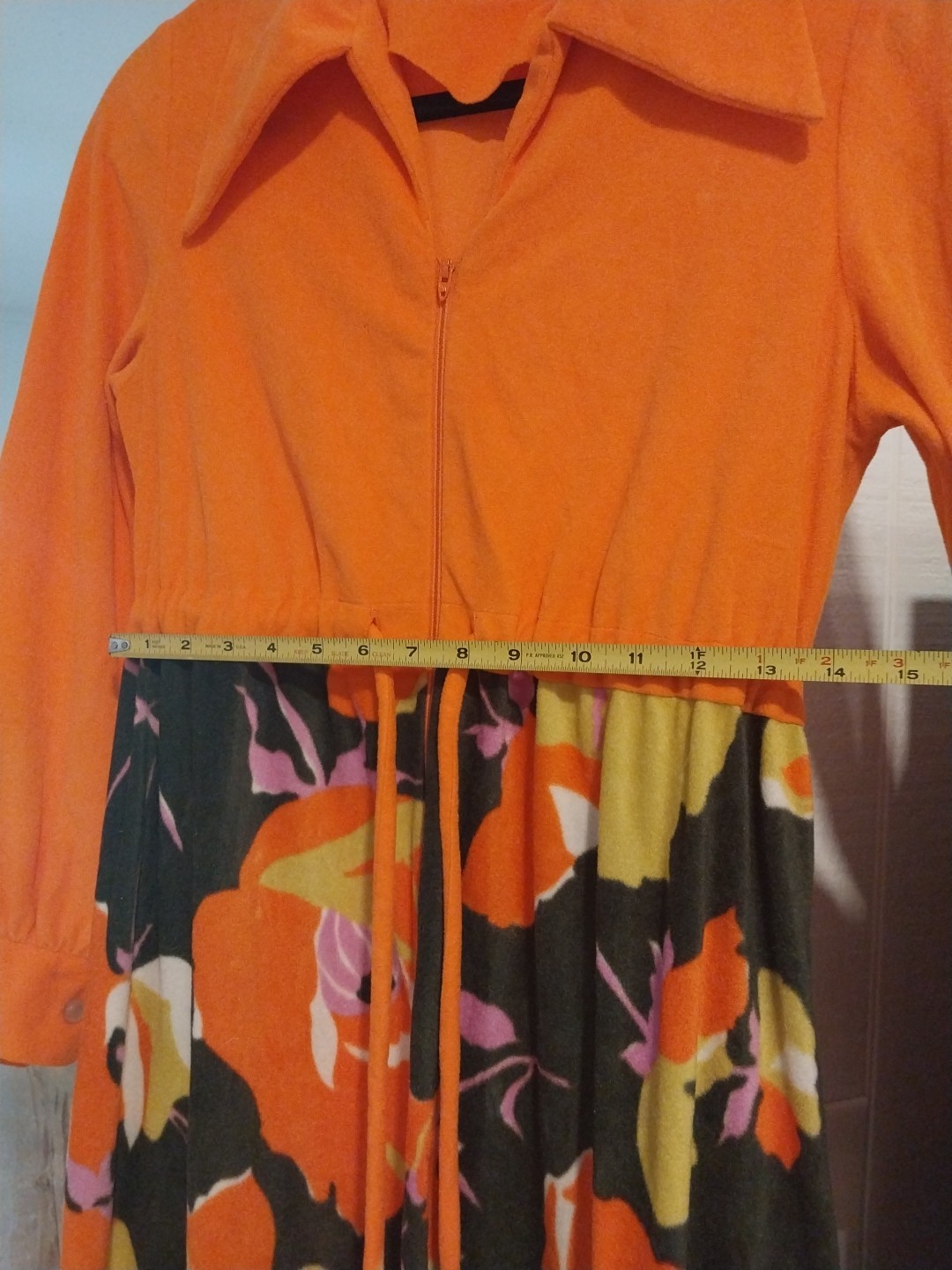 Vintage Evelyn Pearson Lounging Apparel Dress Colorful 60s Mod Tiki Aloha MCM