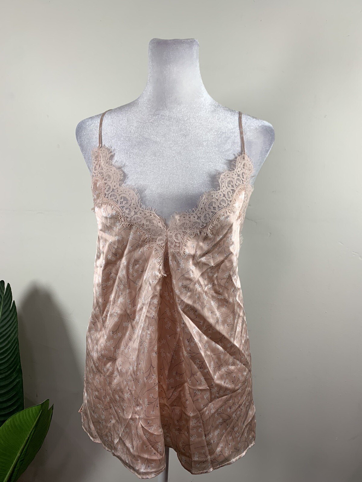 CAMI NYC THE EVERLY, SIZE S Pink Floral LACE