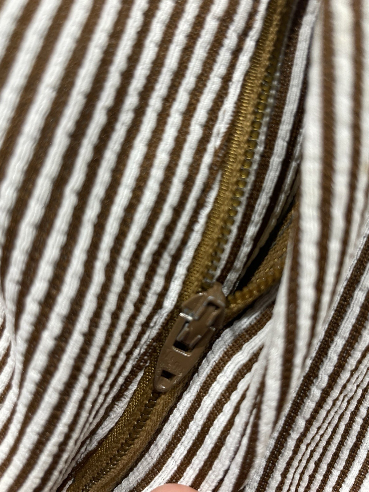 1970s Flares Pinstripe Dressy True Vintage 38×28 Brown Rare Suit Pants Talon