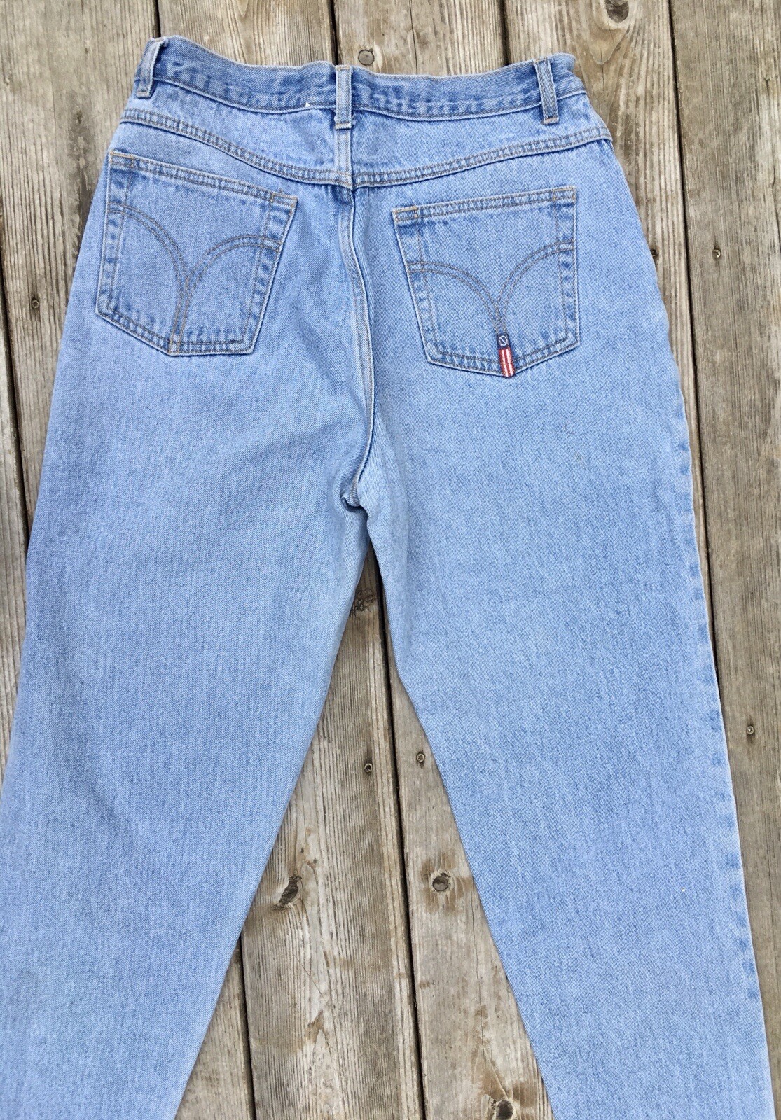 Vintage No Excuses Jeans Juniors Size 13 /14 Light Wash High Rise