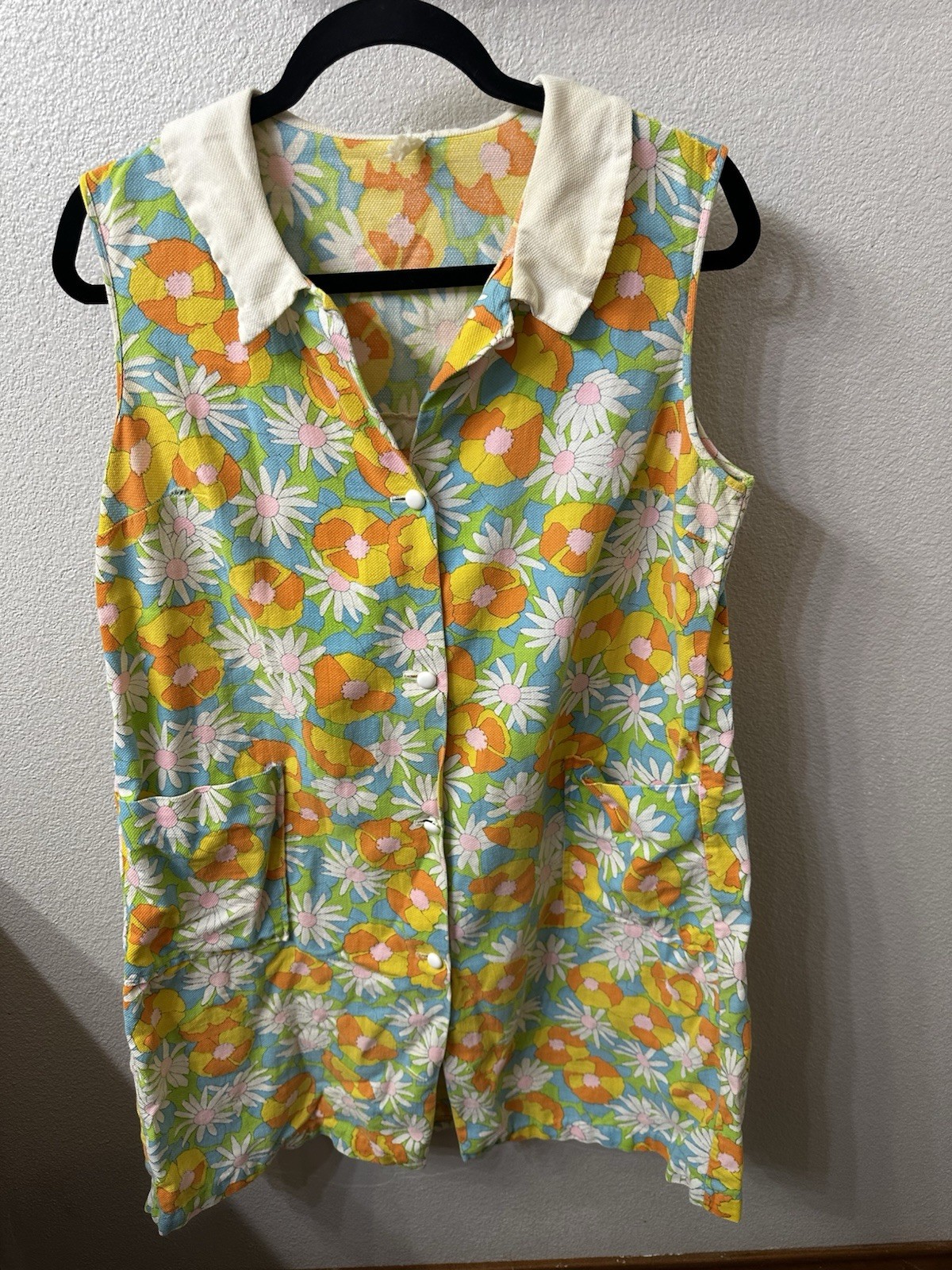 60’s Vintage Floral Women’s Dress Medium -please read description details