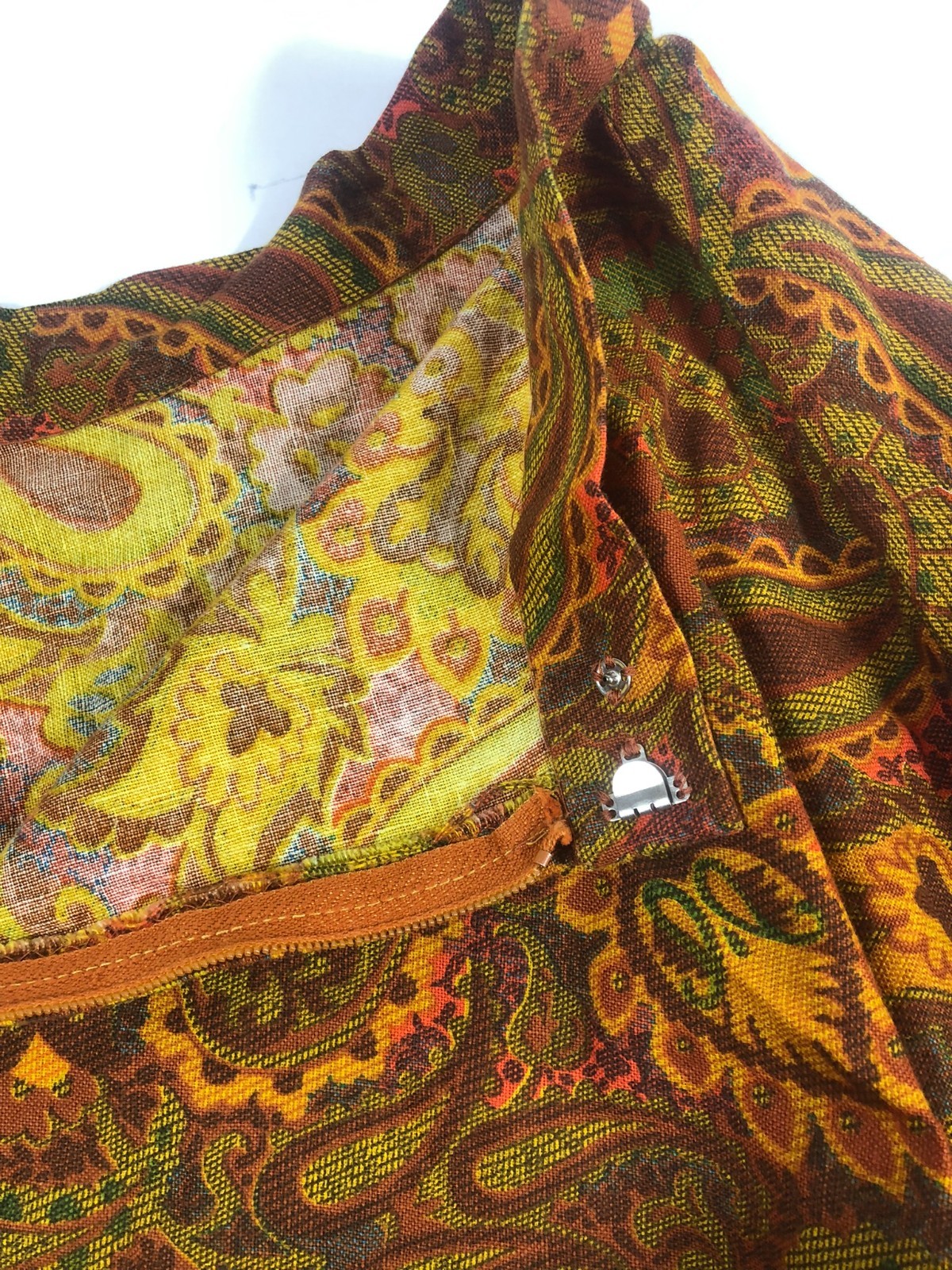 Vintage Hand Made Skirt – one of a kind size Small – Paisley
