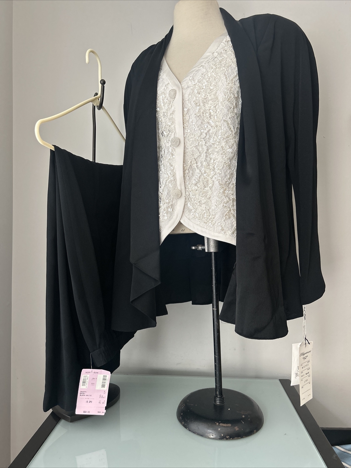 Daymor Couture Formal Skirt Suit Lace Beaded Sequin Size 18 NWT $550