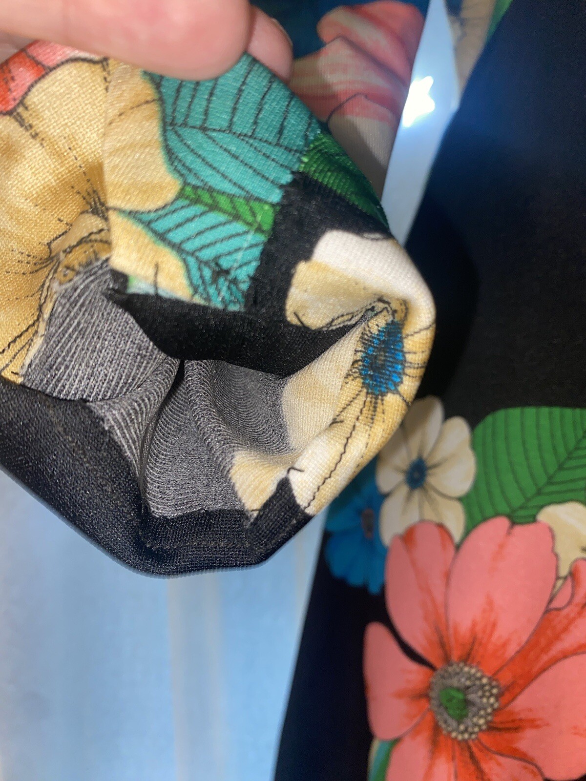 Vintage 60’s-70’s POSH by Jay Anderson black tropical floral evening dress