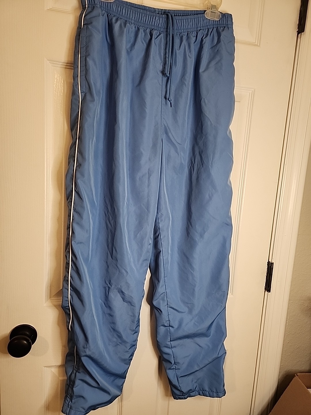 VINTAGE Classic Elements Windbreaker Pants M 10/12 Medium Track Blue y2K 90s