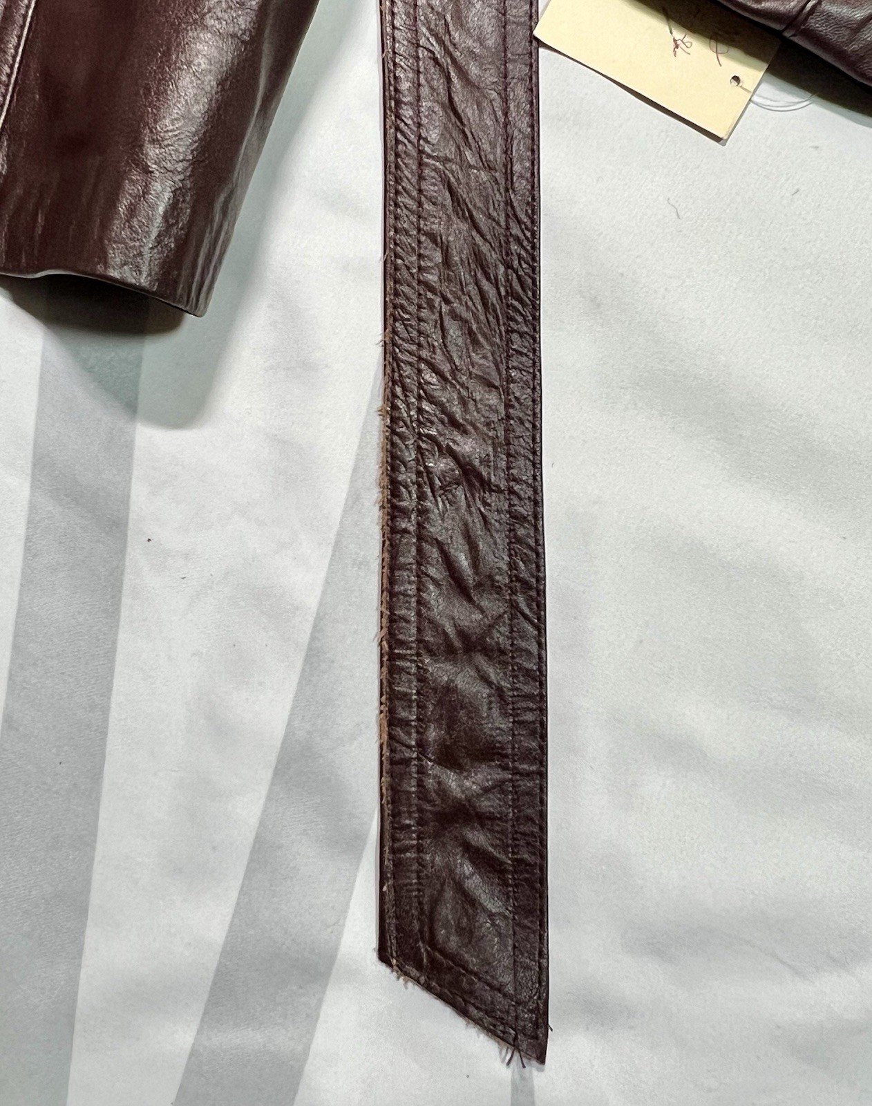 Vintage Northside Fashions Genuine Leather Jacket USA Deadstock NWT Burgundy 5/6
