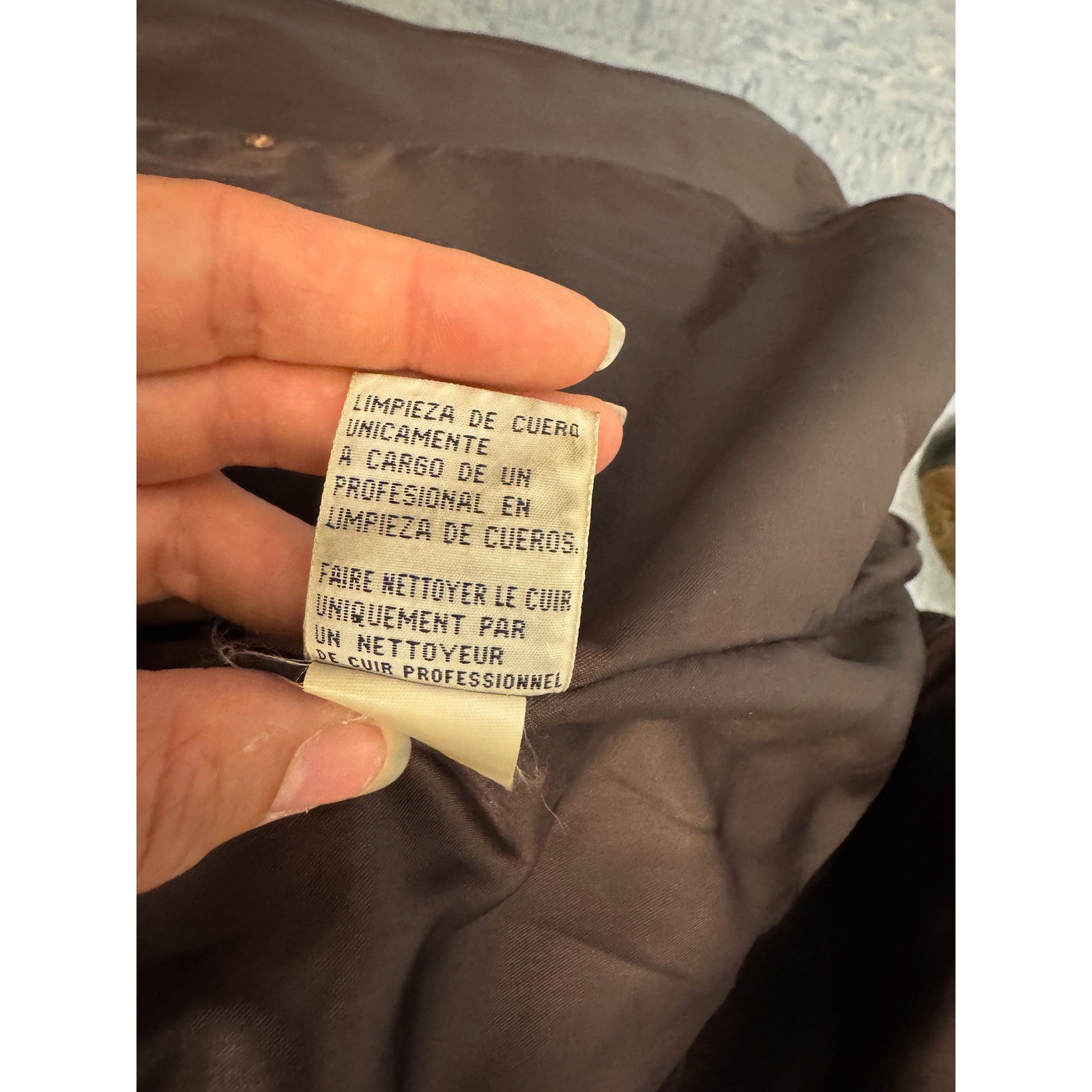 Together! Vintage Brown Leather Trench Coat Double Breasted Belted Jacket Large