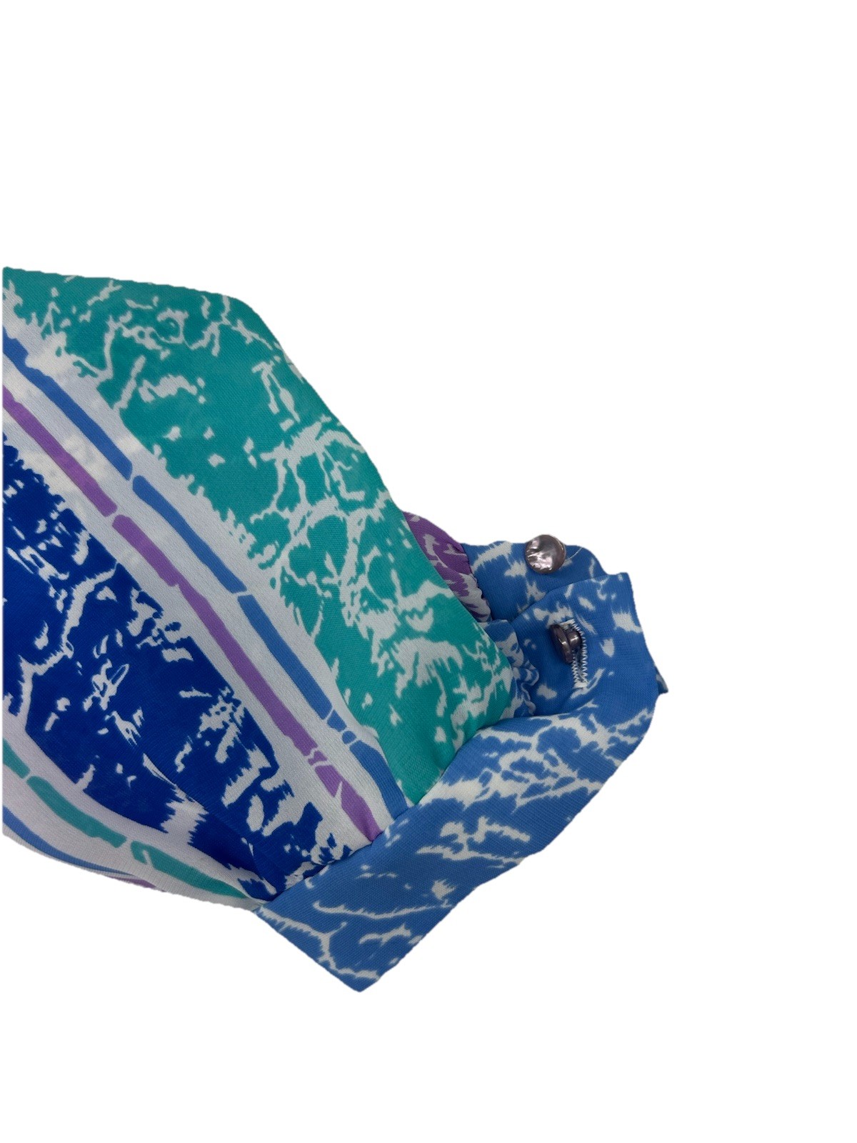 Lady Carol Vintage 80s Dress Stranger Things Shoulder Pads Blue Purple Green