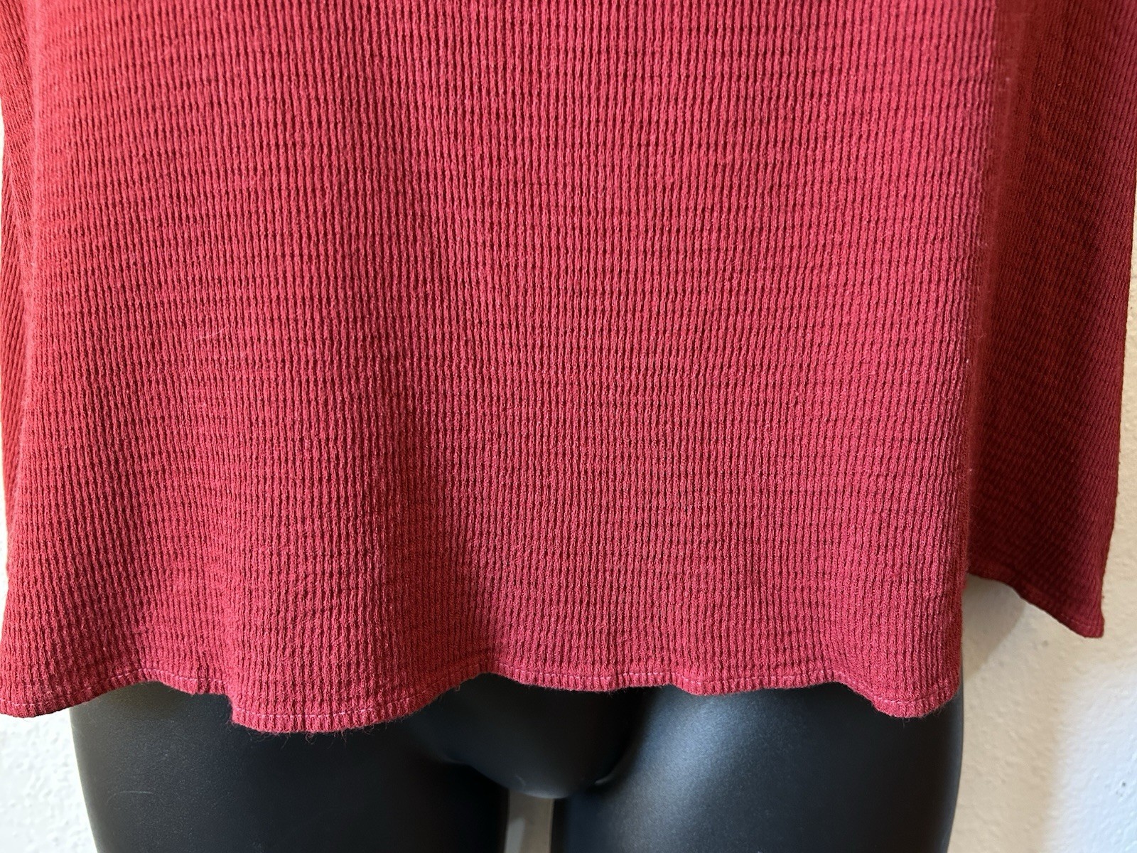 VTG 90’s CP Shades Red Textured Rayon Tank L Hand Dyed Boho Lagen Look READ