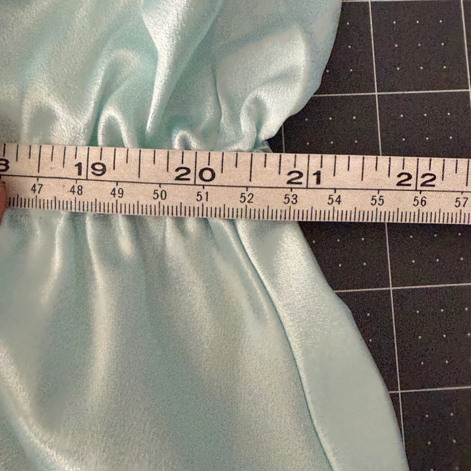 VTG Coquette Blue Satin Lace Teddy Floral Scalloped S/M Retro Bridal Soft Girl