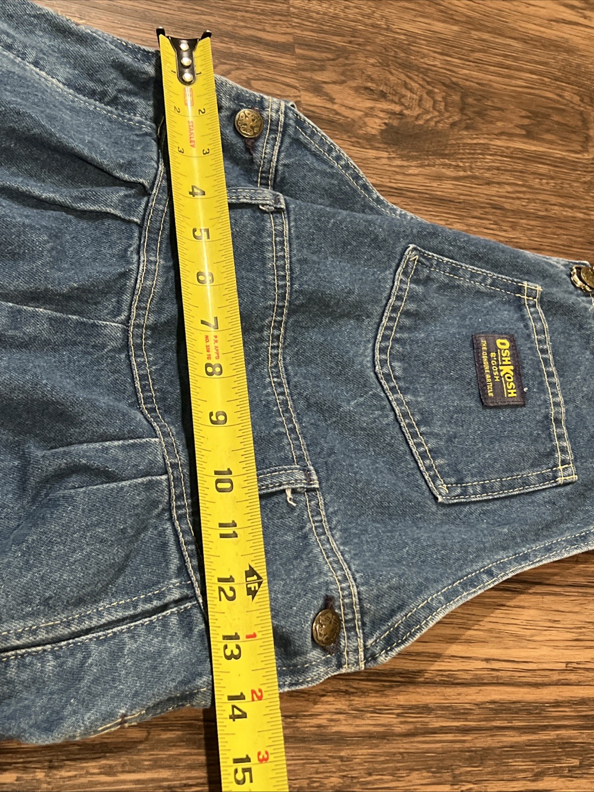 Vintage 80’s Osh Kosh B’Gosh Blue Denim Overalls Size 14 READ