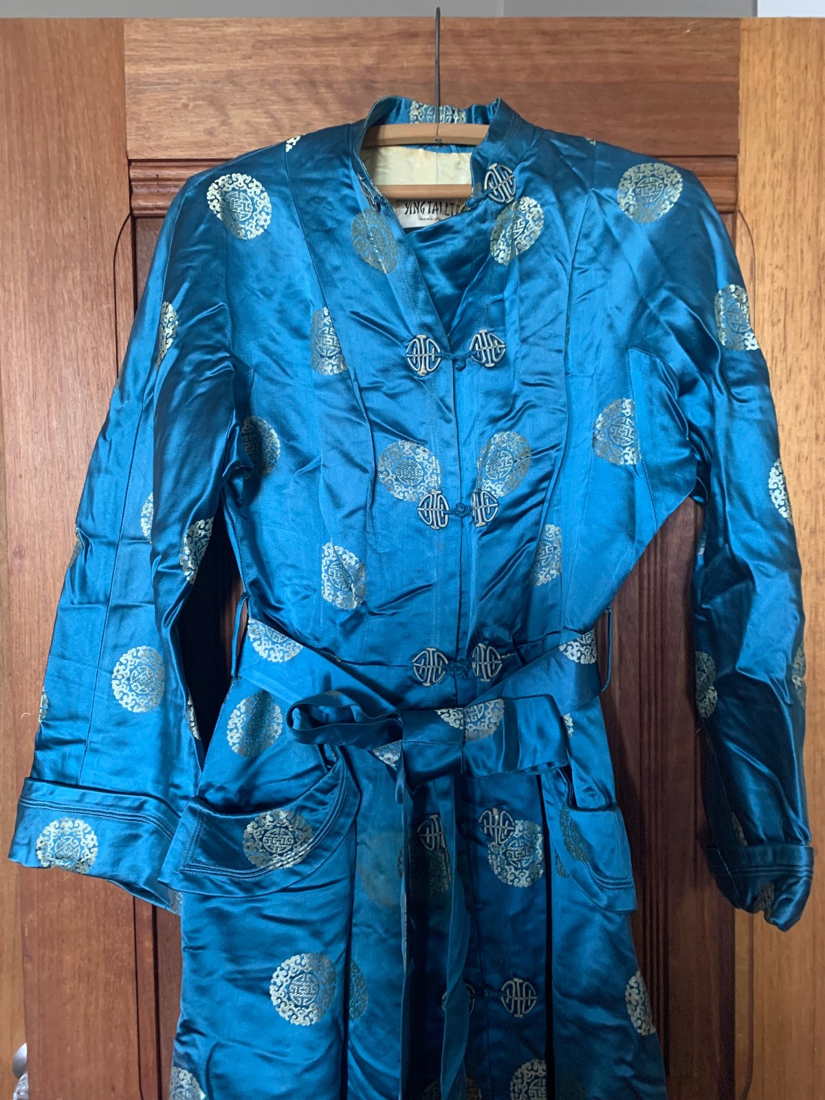 Vintage 1930’s Ying Tai Ltd Peninsula Hotel Hong Kong Silk Robe Dressing Gown M