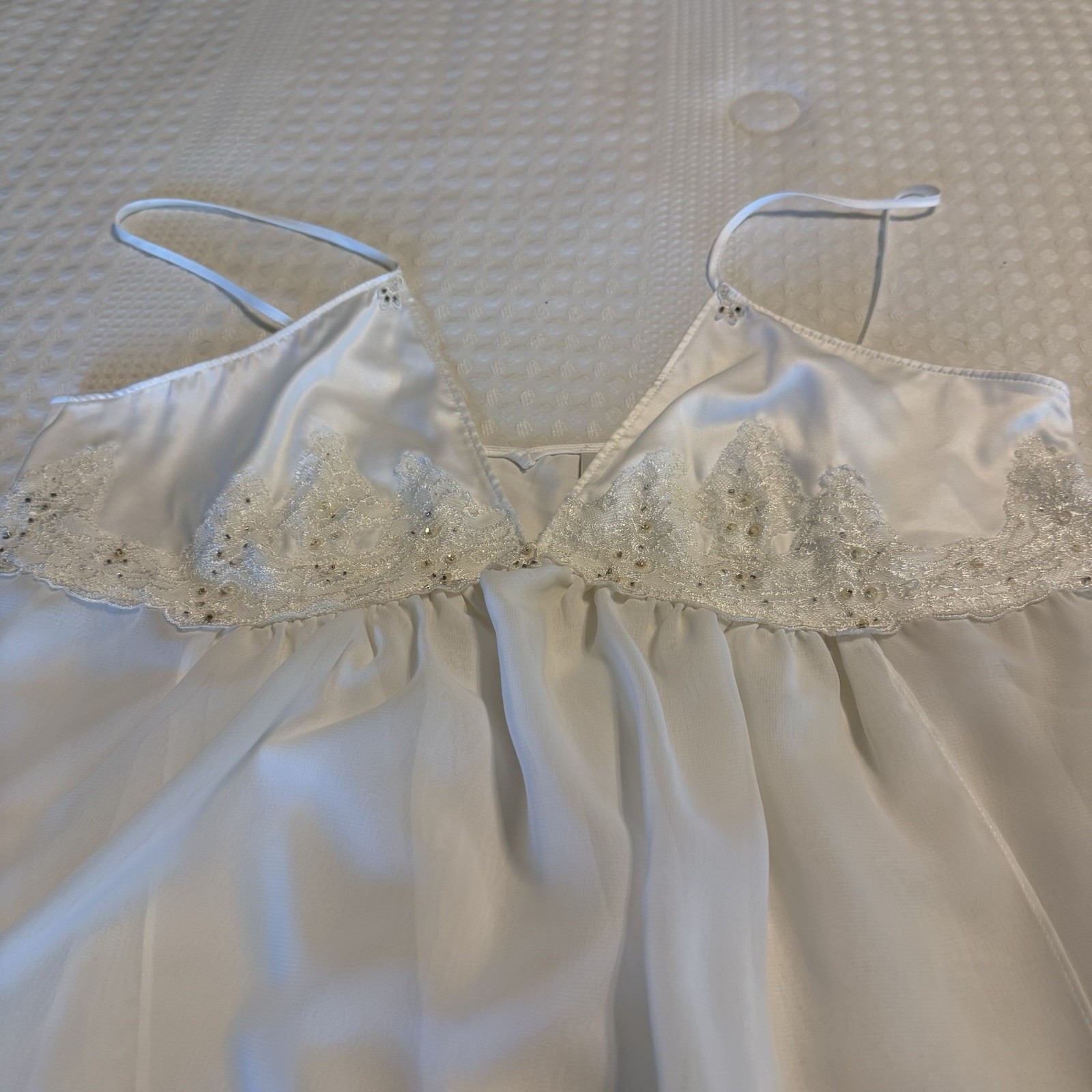 Cato white nightgown vintage Size Large