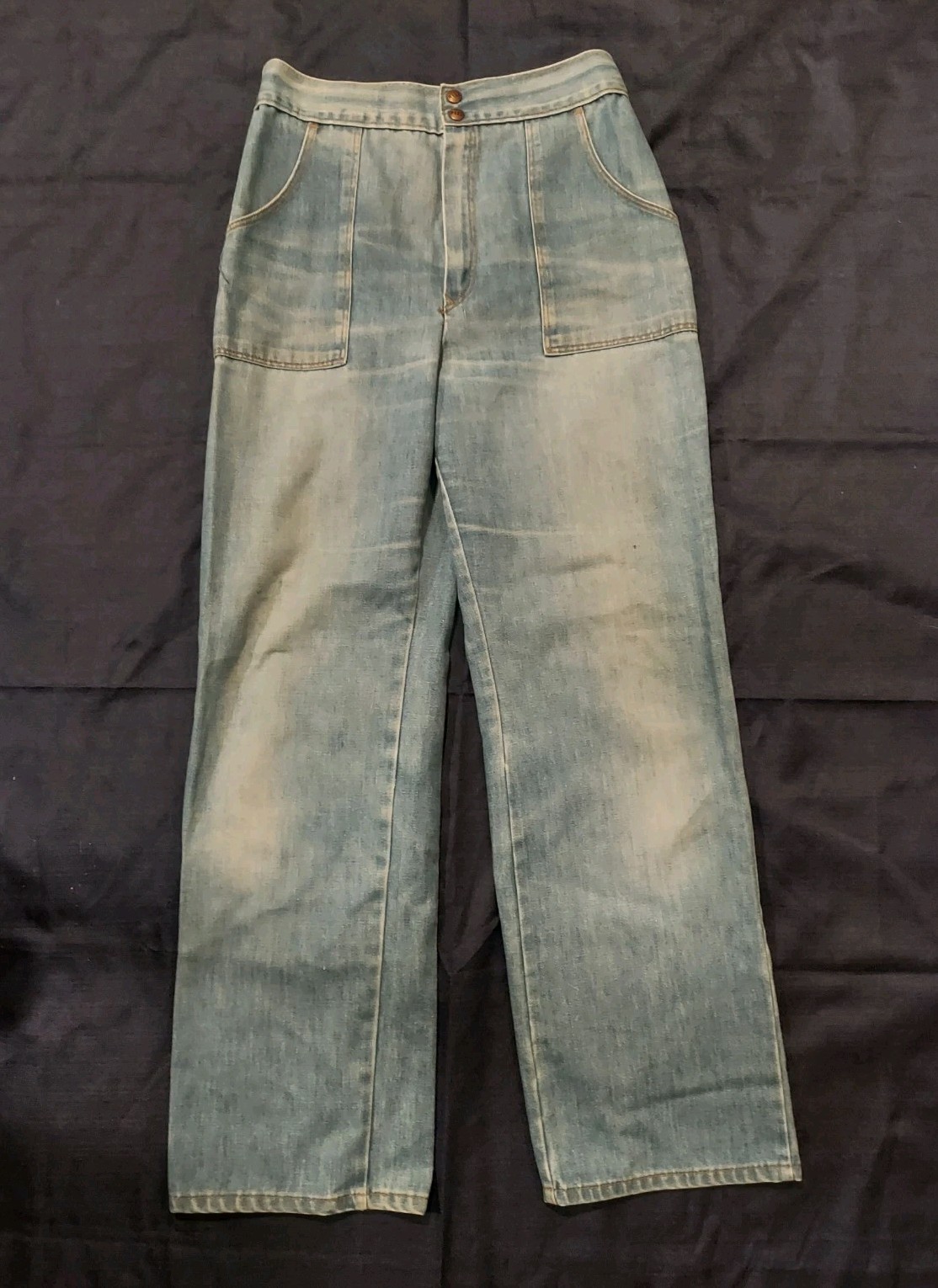 Vintage Womens Sears – Jeans That Fit JTF – 70s High Waist Straight Leg Size 16
