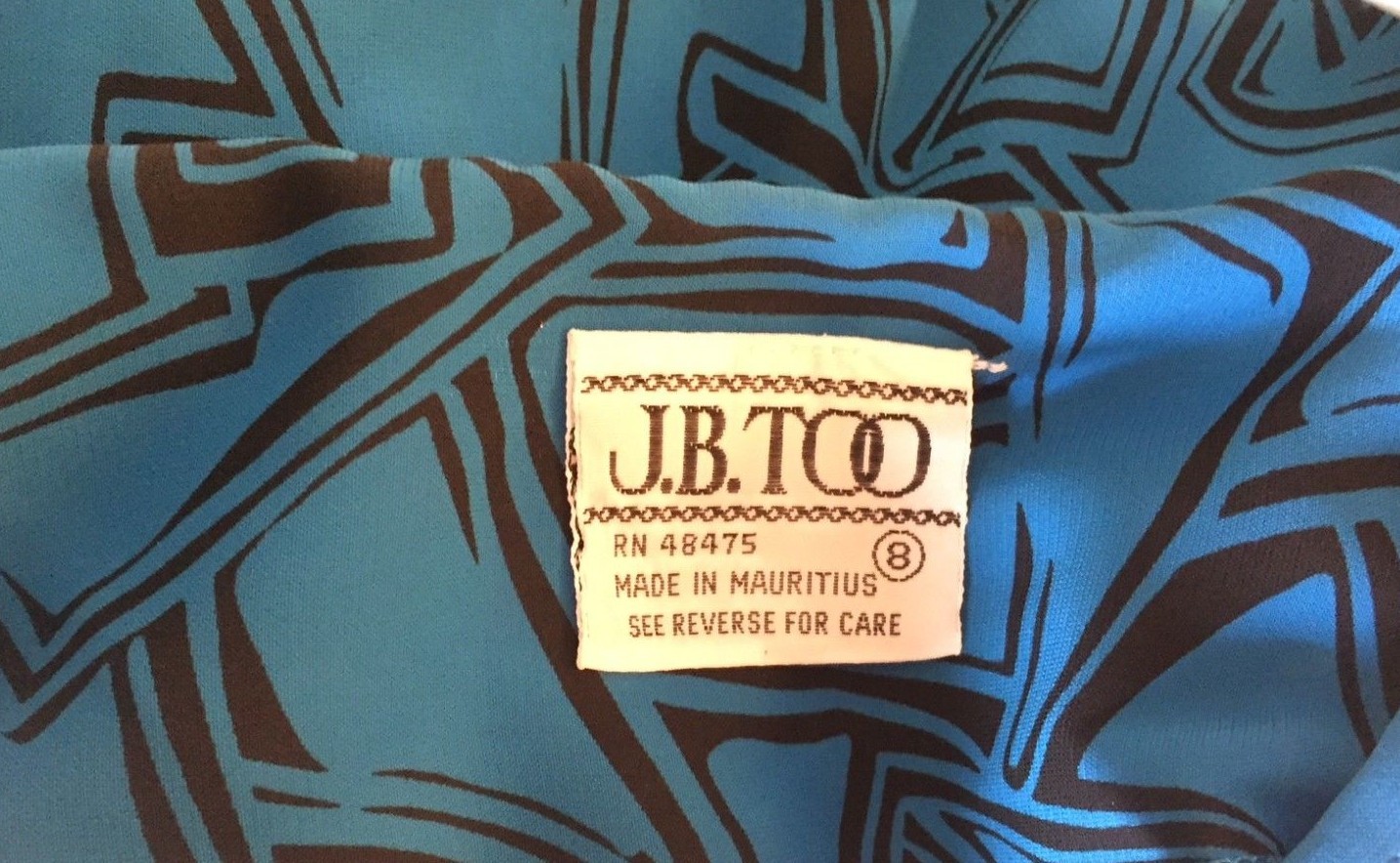 vtg J.B. Too Teal Secretary Tea Dress Sz 8 Oversized Collar with Bow 80s 90s