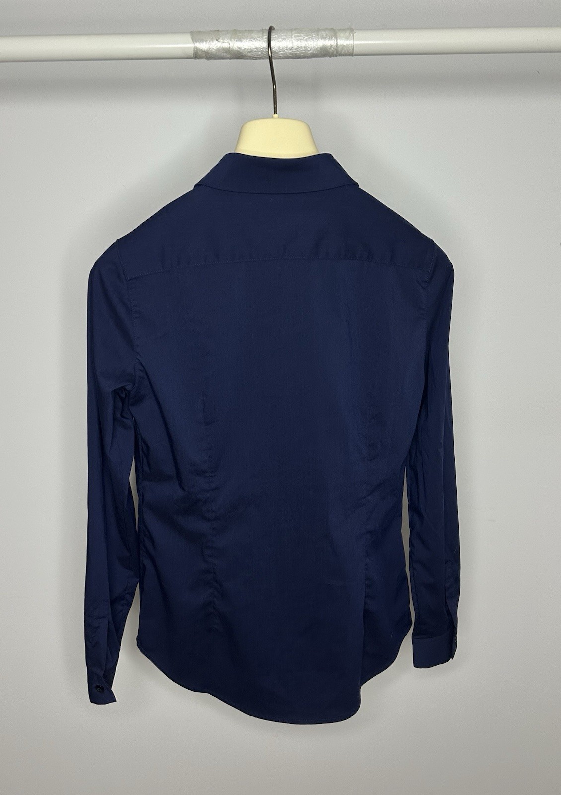 Mcm Women Shirt Vintage Blue Button Size 55