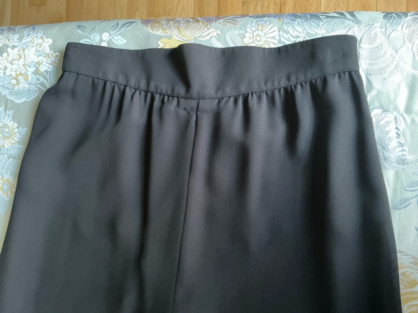 Vintage Thierry Mugler Sheer Black Lingerie Style Wide Leg Pants Cruise 1999 38