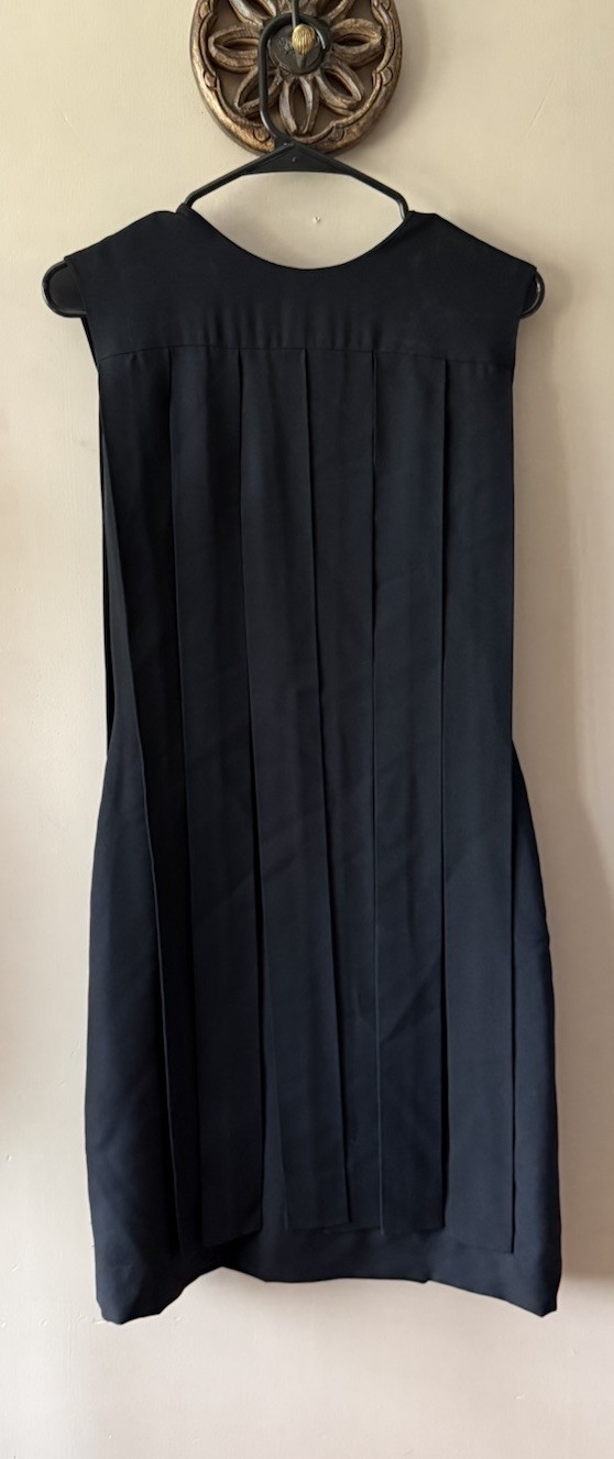 Vintage 60’s Black Crepe Iconic Car Wash Dress No Makers Tag – Union Tag – Sz 10