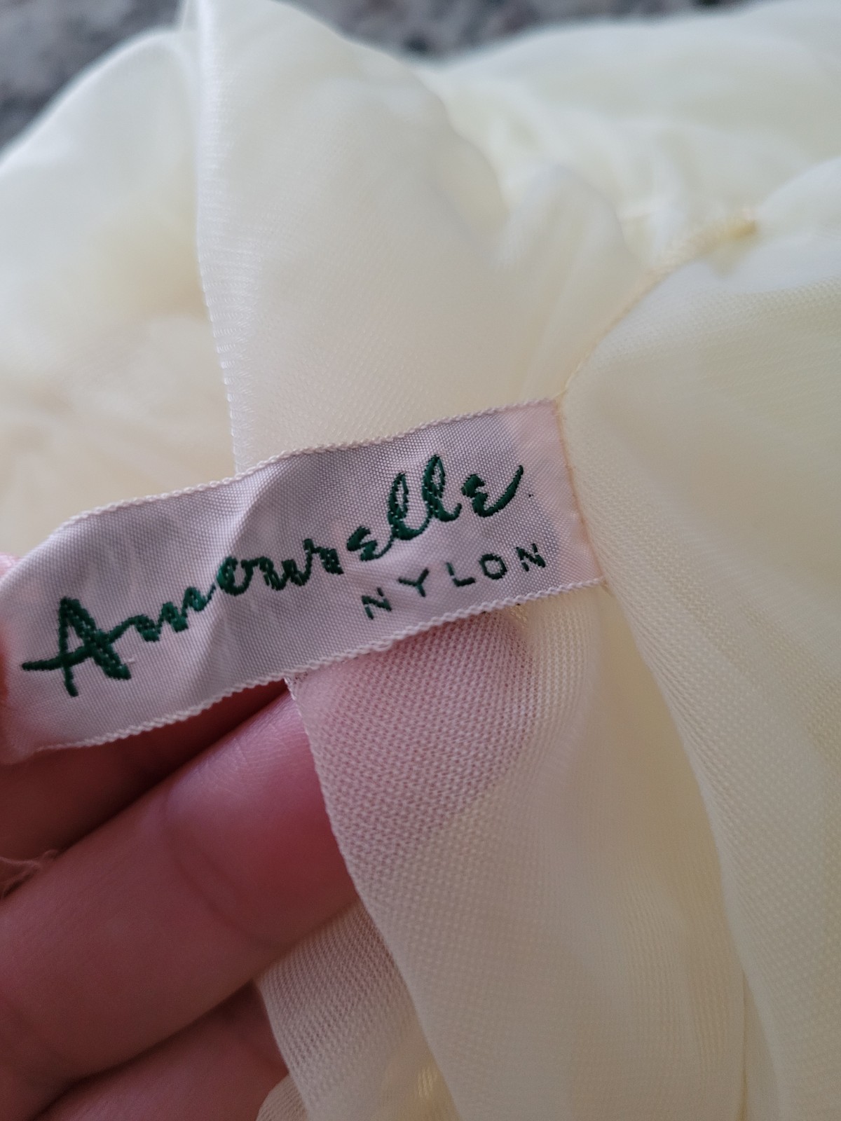 Vintage Amourelle Peignoir Set Babydoll Sheer Yellow Chiffon Nightgown Robe S