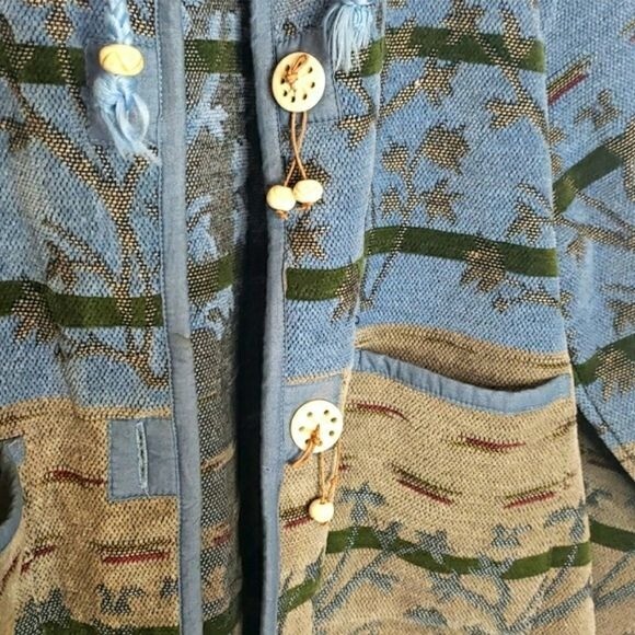 VINTAGE | Southwestern Tapestry Prarie Boho Jacket LARGE