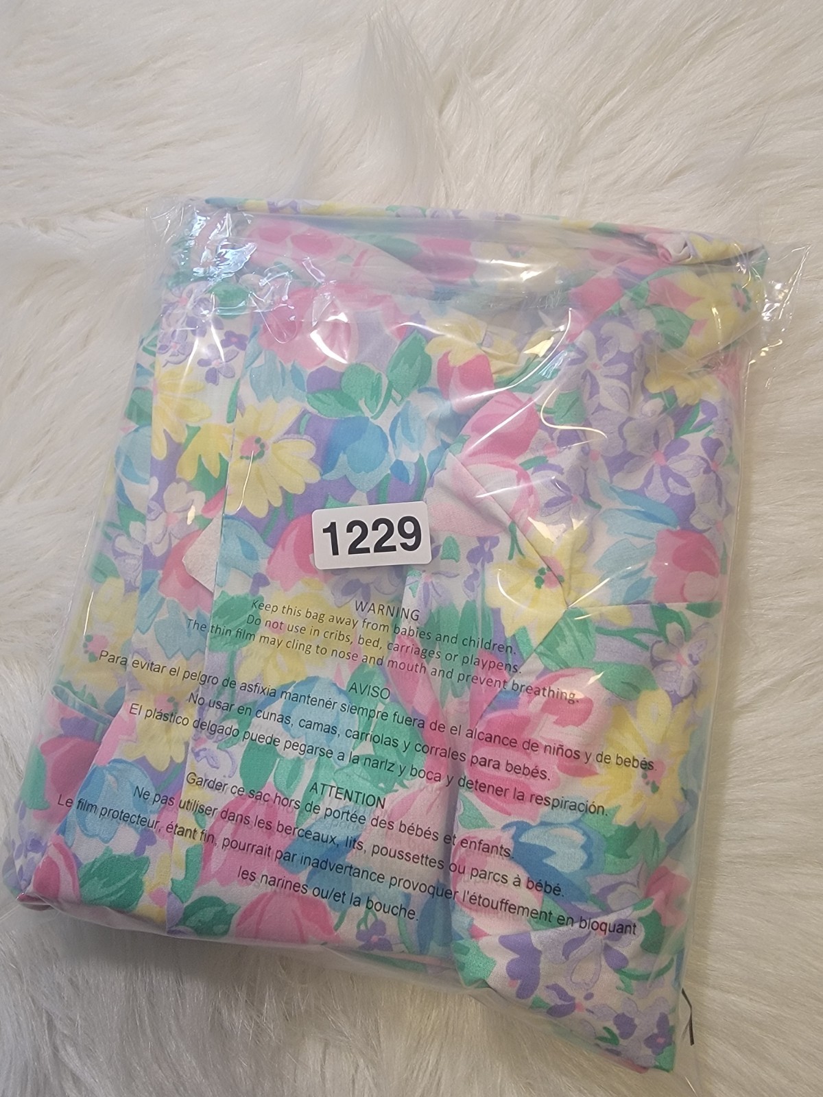 Vintage Alice Of California Spring Tulip Novelty Floral Apron Style Dress Sz L