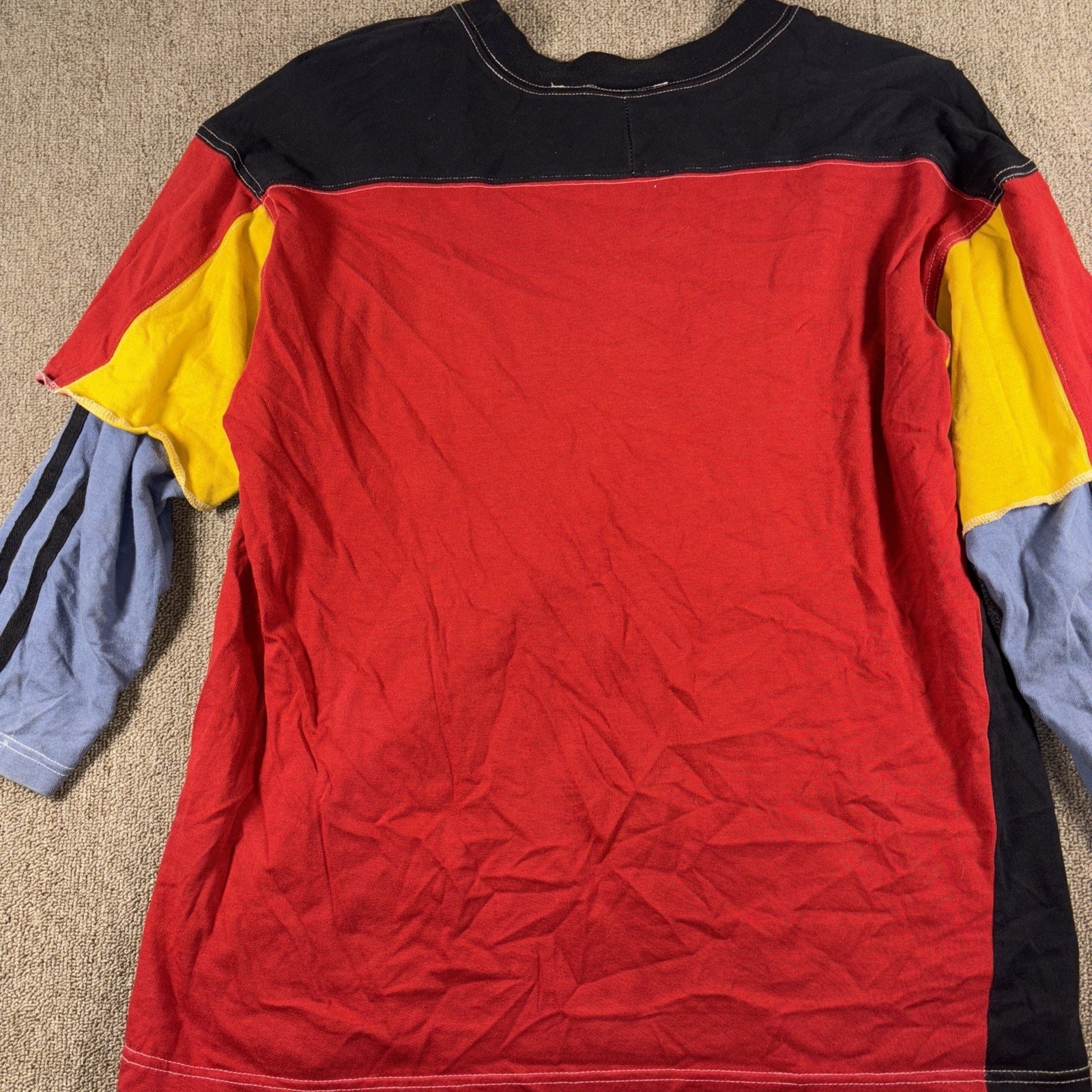 Vintage Contempo Casuals Ladies Sport Rag Long Sleeve Baseball Shirt Small black