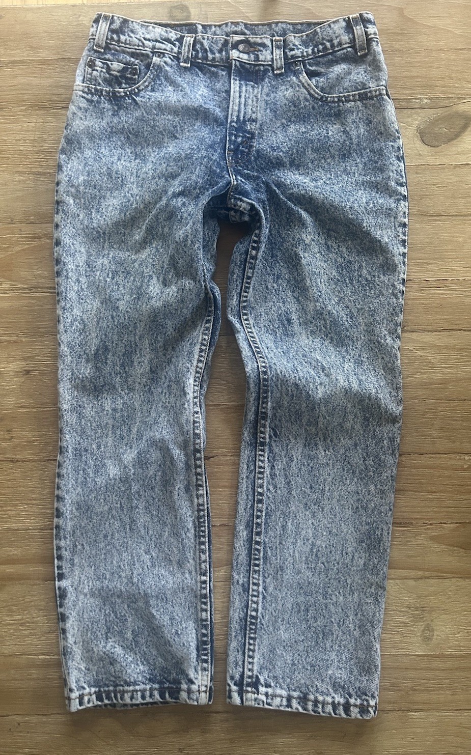 Vintage Levi’s 511 Acid Wash Jeans Women 32 (33×27) USA Made Orange Tab