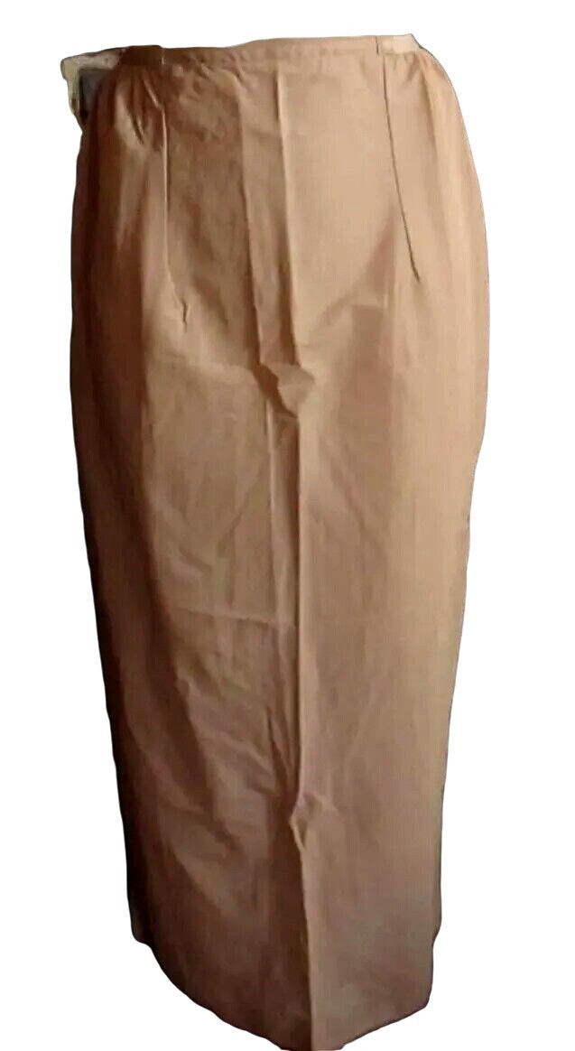Vintage Womens Slip Med Tall NEW VASSARETTE NYLON ANTRON Nude LACE SPLIT 39″