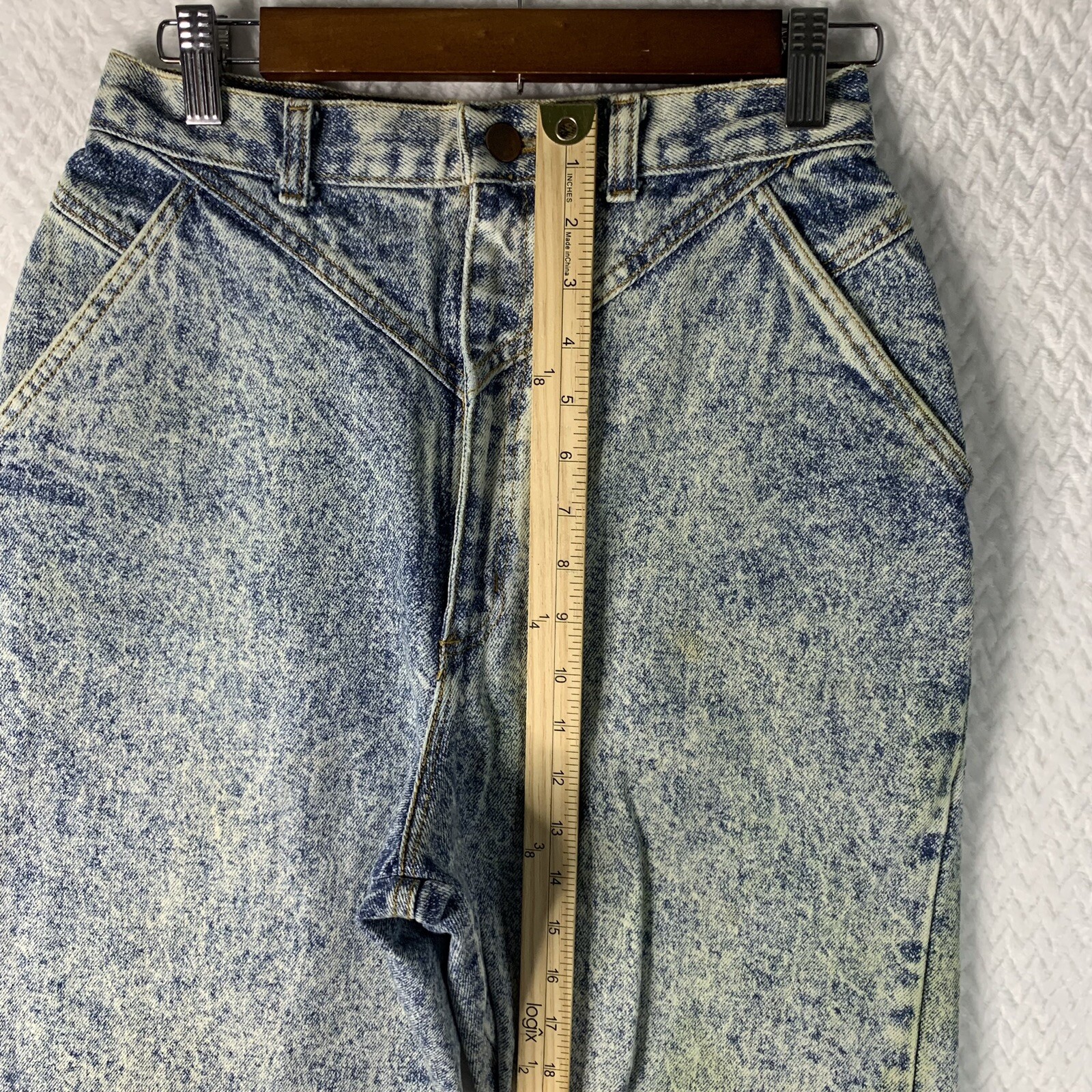 Vintage Congo Trader High Rise Mom Jeans Acid Wash Women’s Size 12 Made In USA