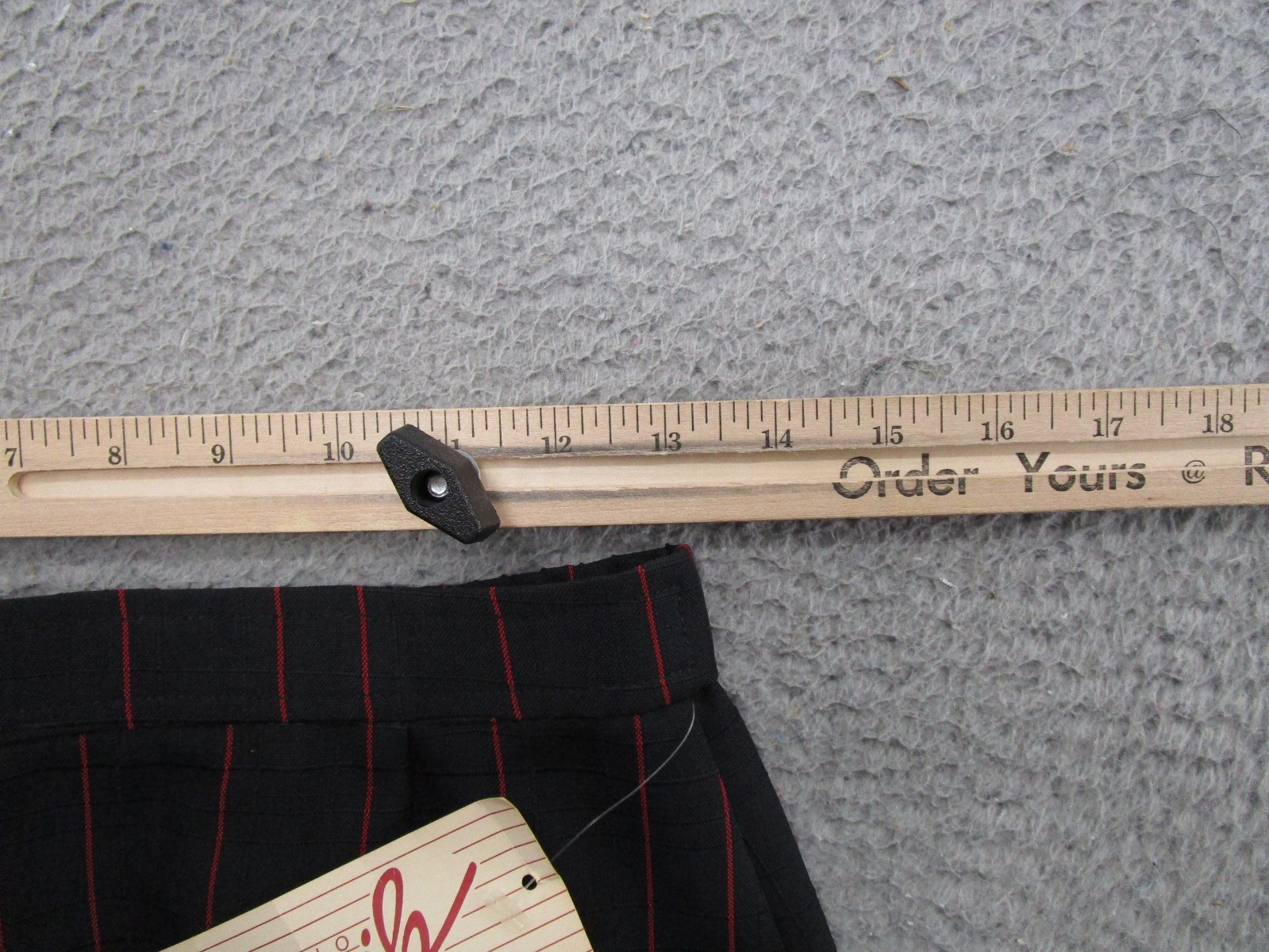 Vintage 80s GW Originals Back Slit Modest Skirt Size 14 Plaid Elastic Waist NEW