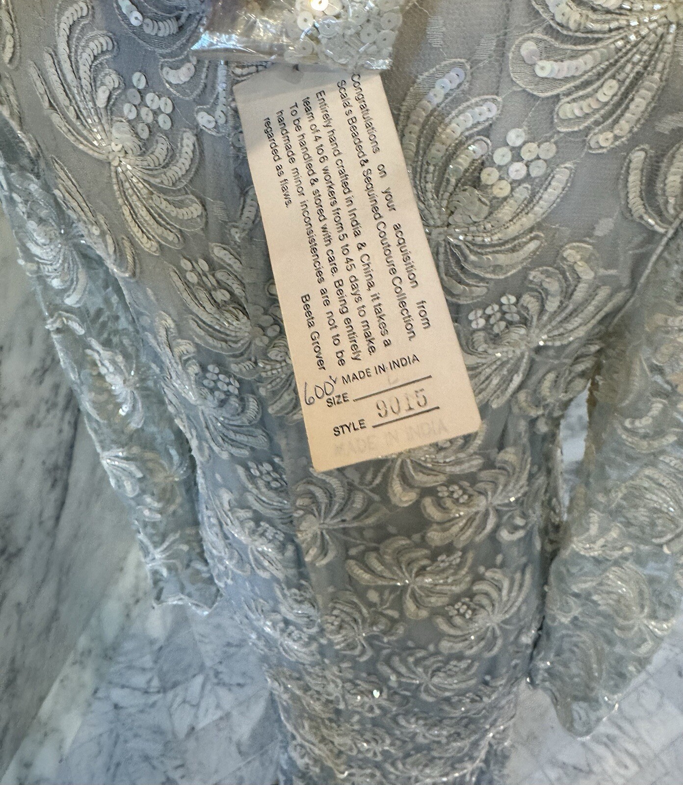 Scala Beaded And Sequined Couture Collection Vintage Dress