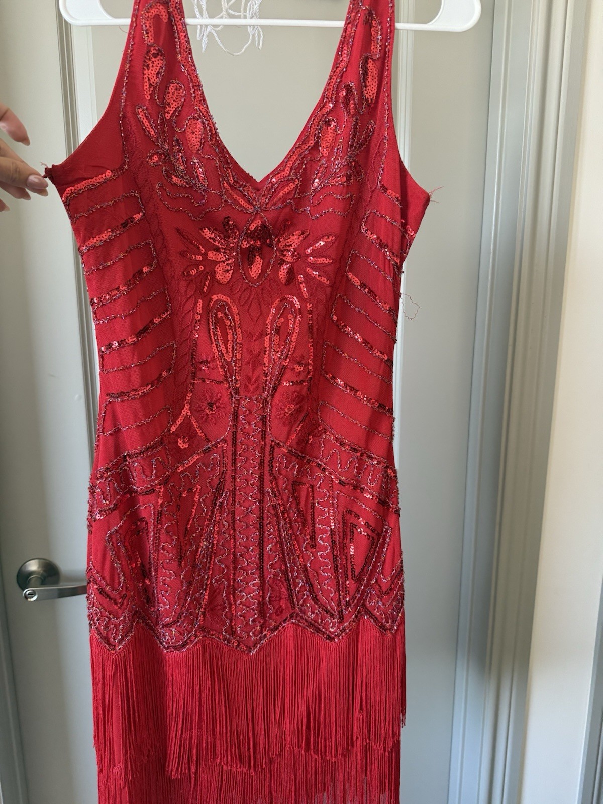 Babeyond Flapper Dress Red Salsa, 1920s