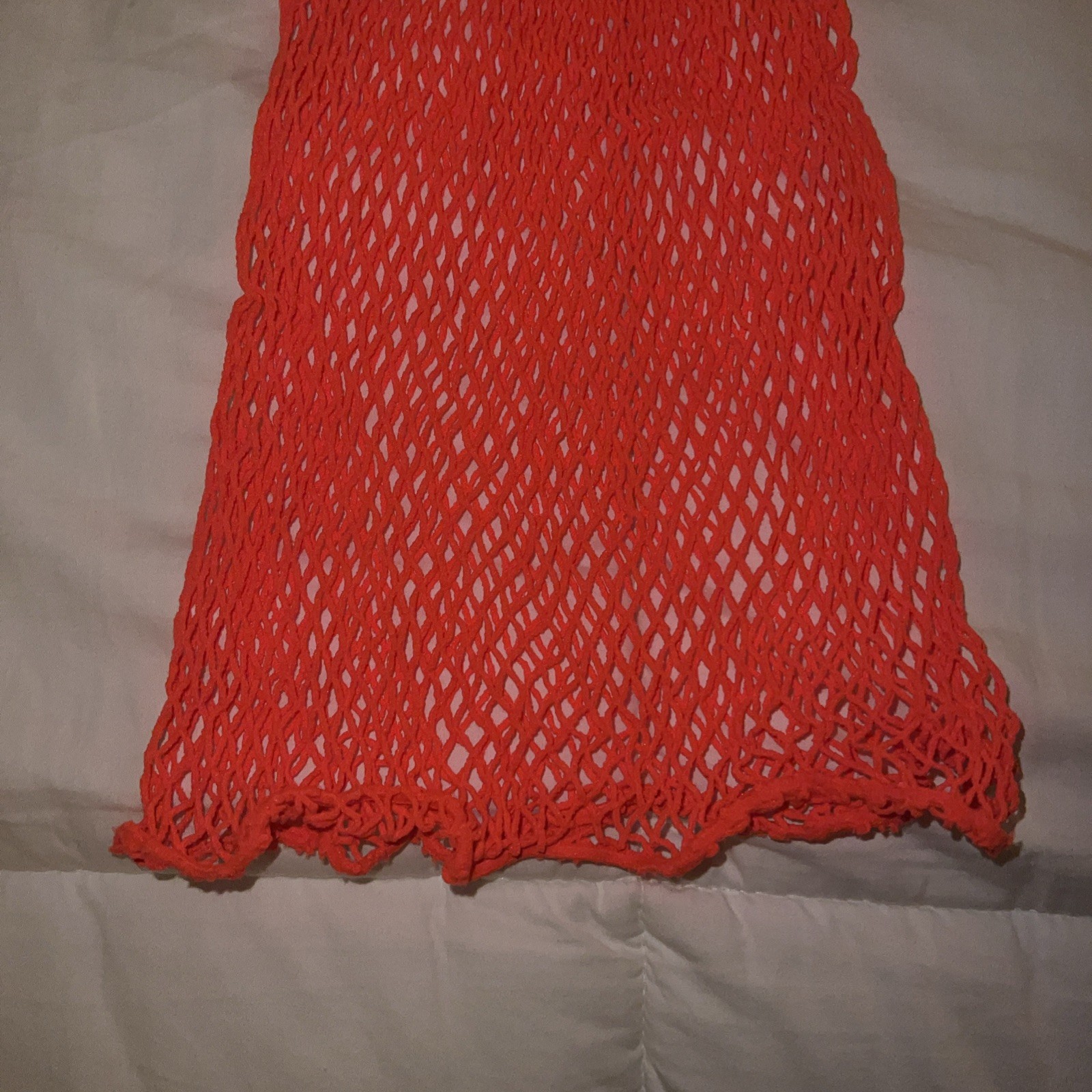 Cotton Fishnet Top dress Mesh Y2K Festival Rave Sheer rare Summer 70s club wear