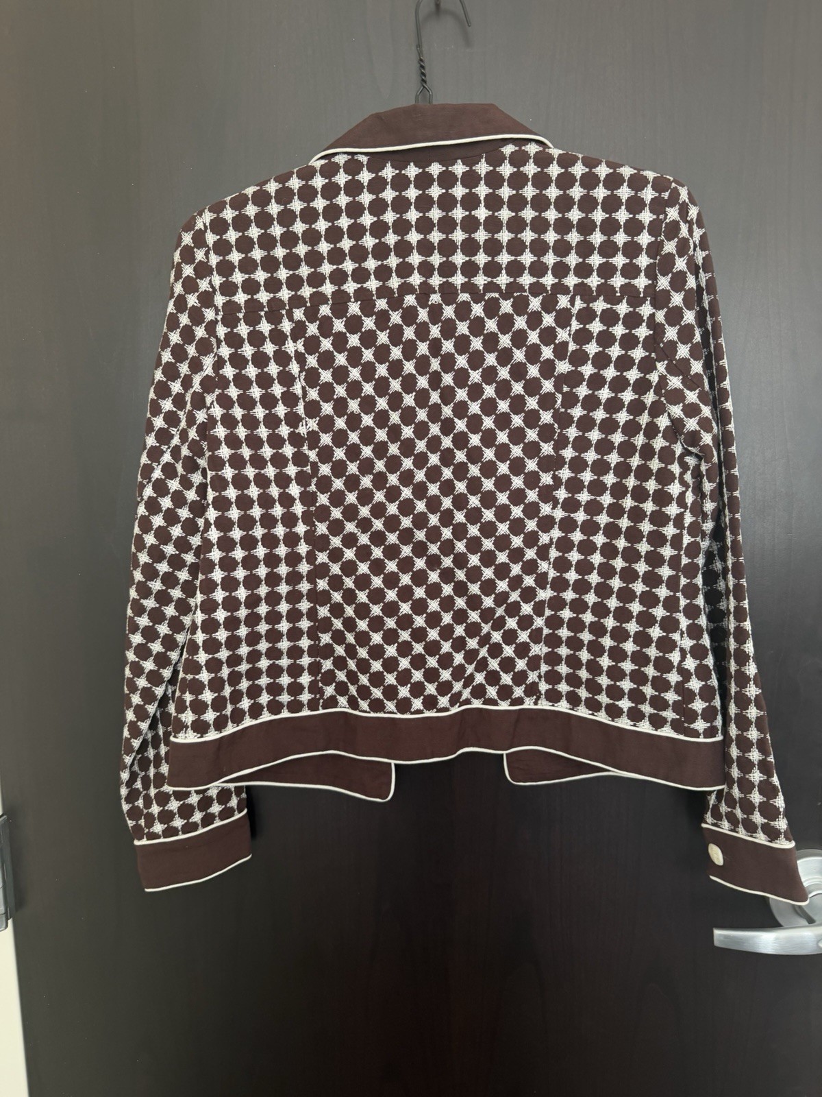 Vintage Savvy by Rafael Women’s Brown & White Blazer Size 8