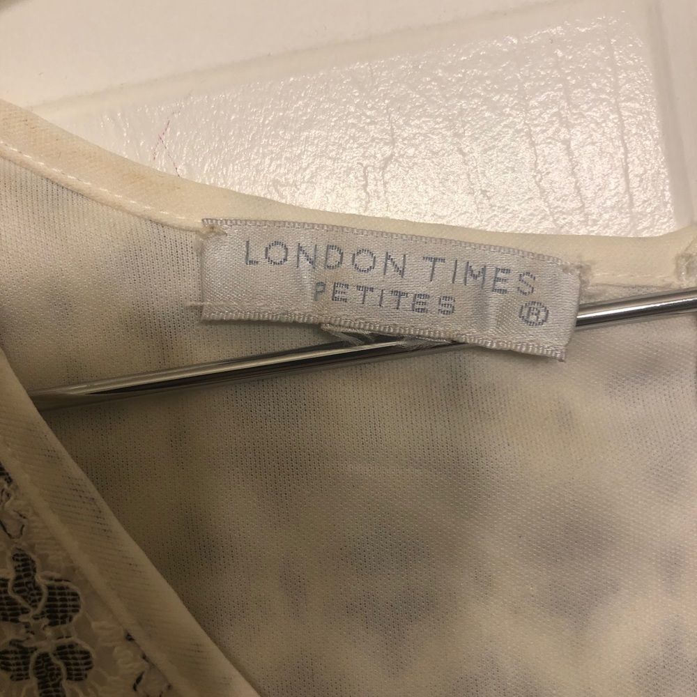 London times lace overlay dress