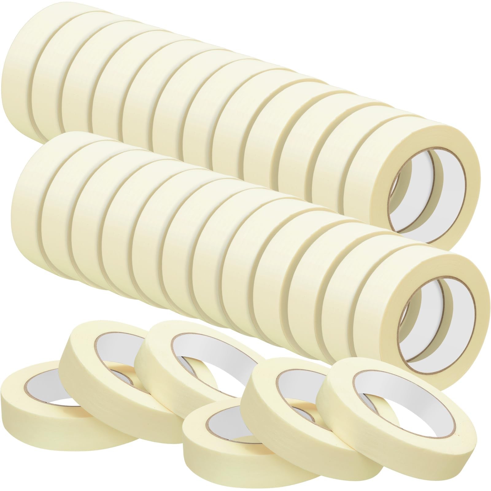 Fainne Masking Tape 30 Rolls 0.8″x55yd General Purpose Painting & Labeling